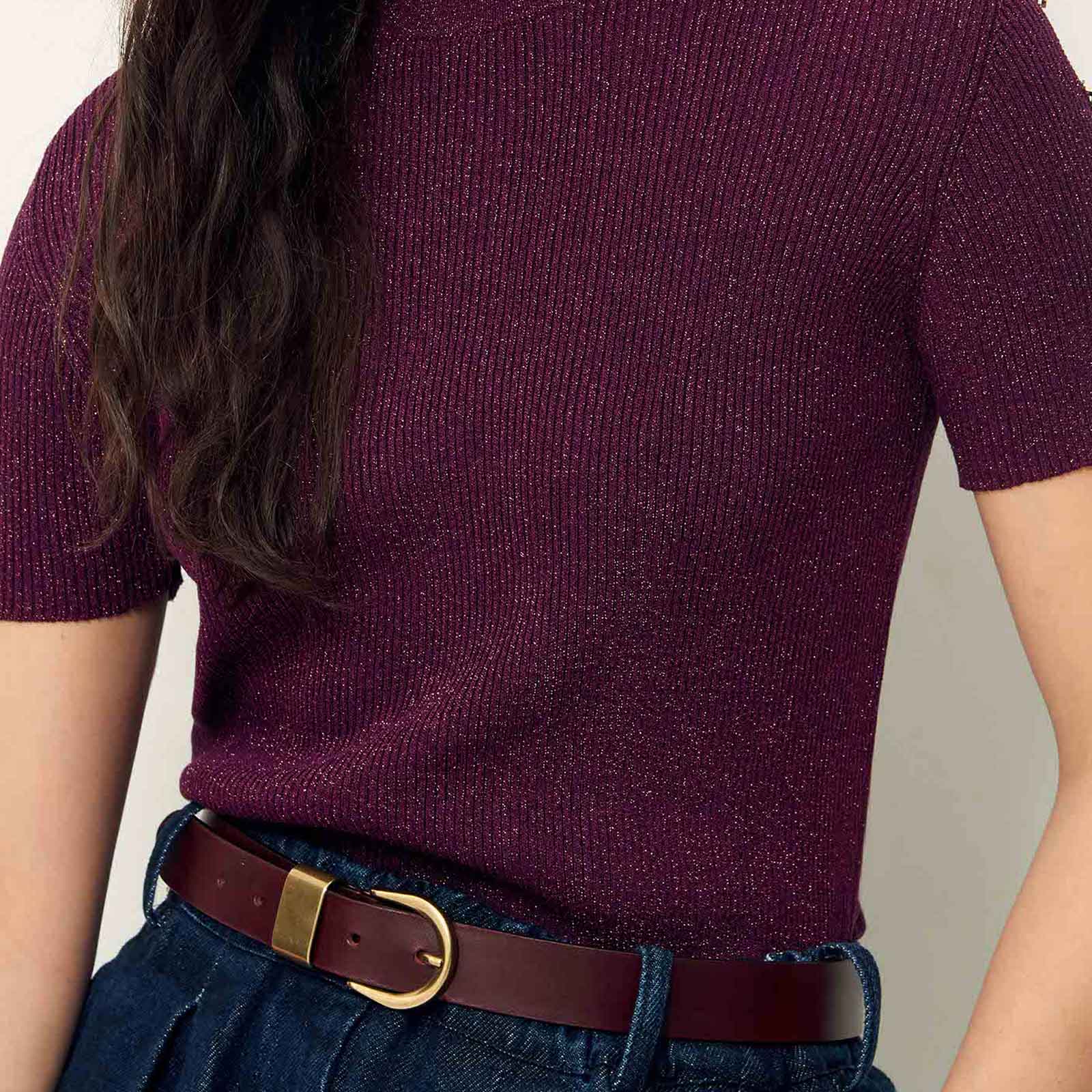 Miloa Belt burgundy - Image 3