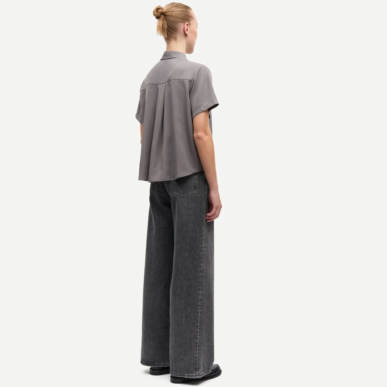 Mina SS Shirt 14028 dark gull gray - Image 2