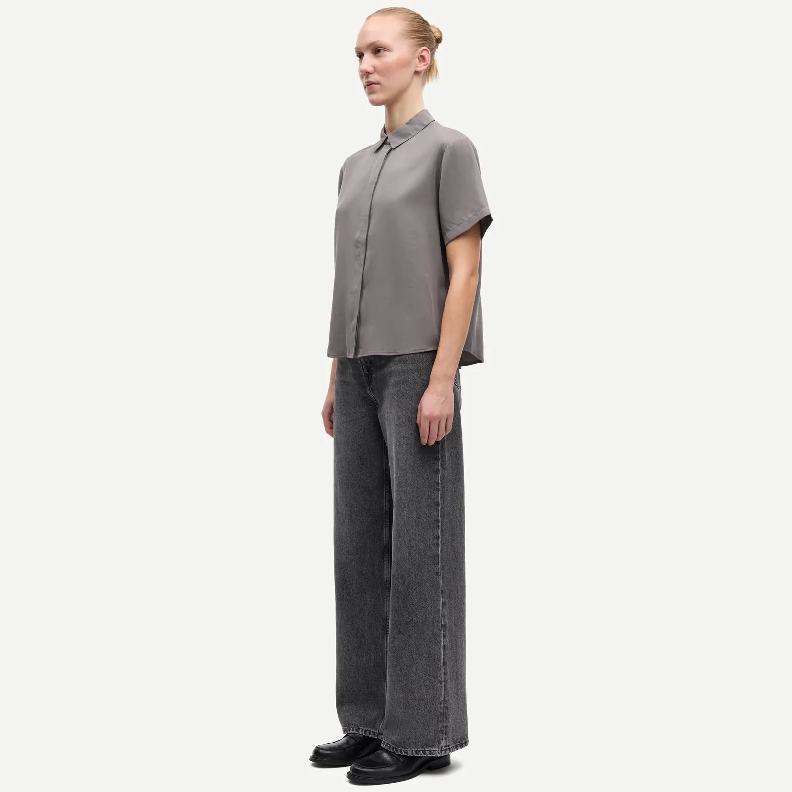 Mina SS Shirt 14028 dark gull gray - Image 4