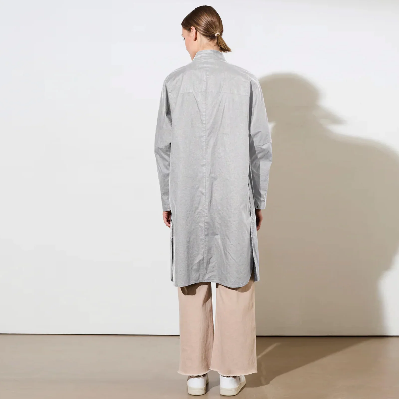 Mira long Coat silver - Image 2