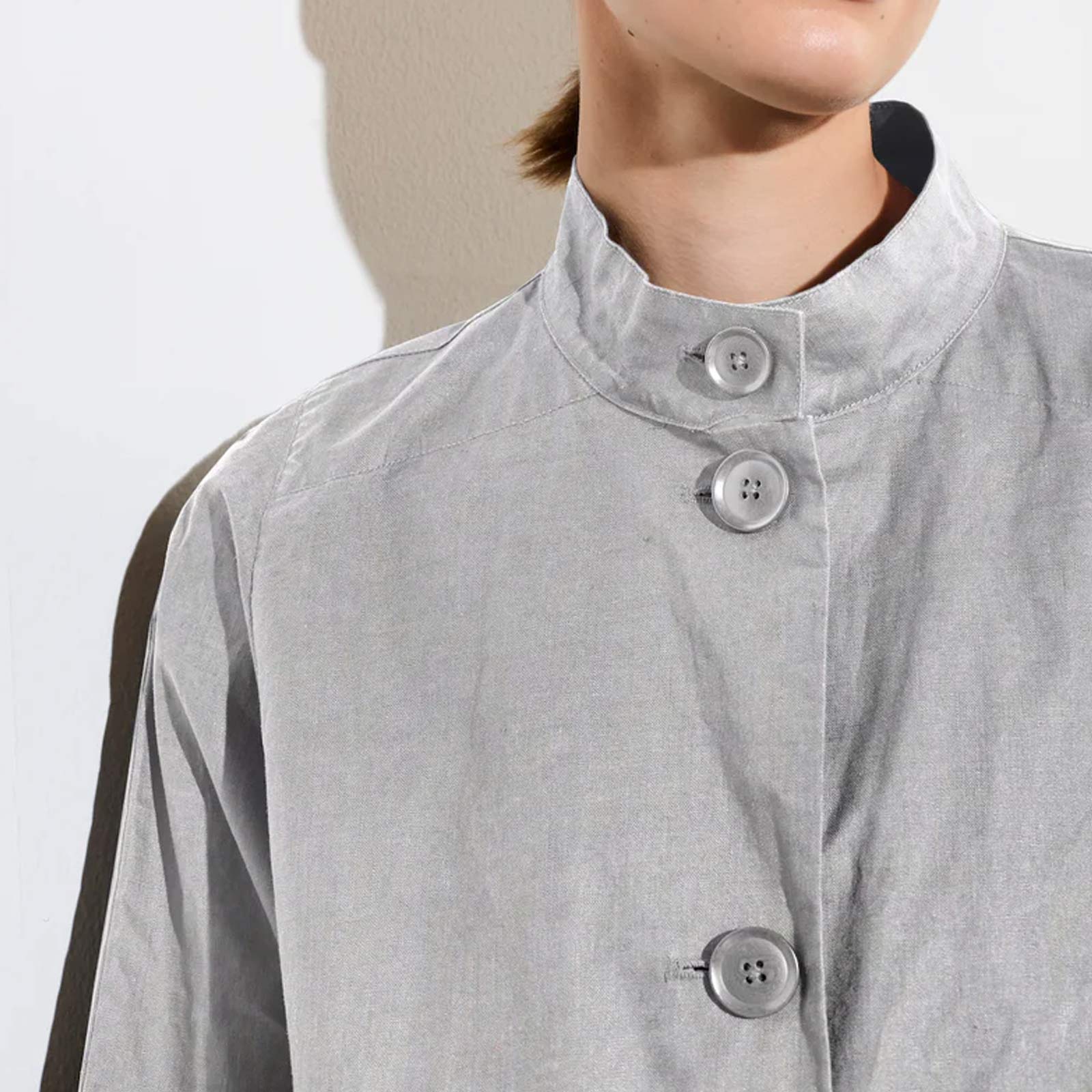 Mira long Coat silver - Image 5