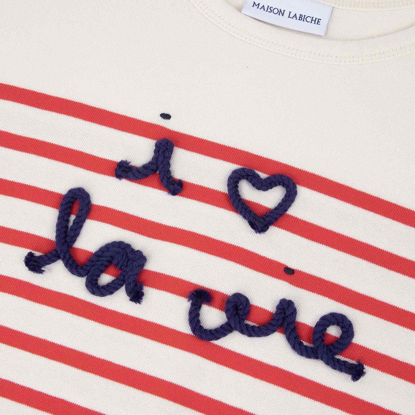 Montpar I Love La Vie/GOTS Longsleeve ivory/poppy - Image 3