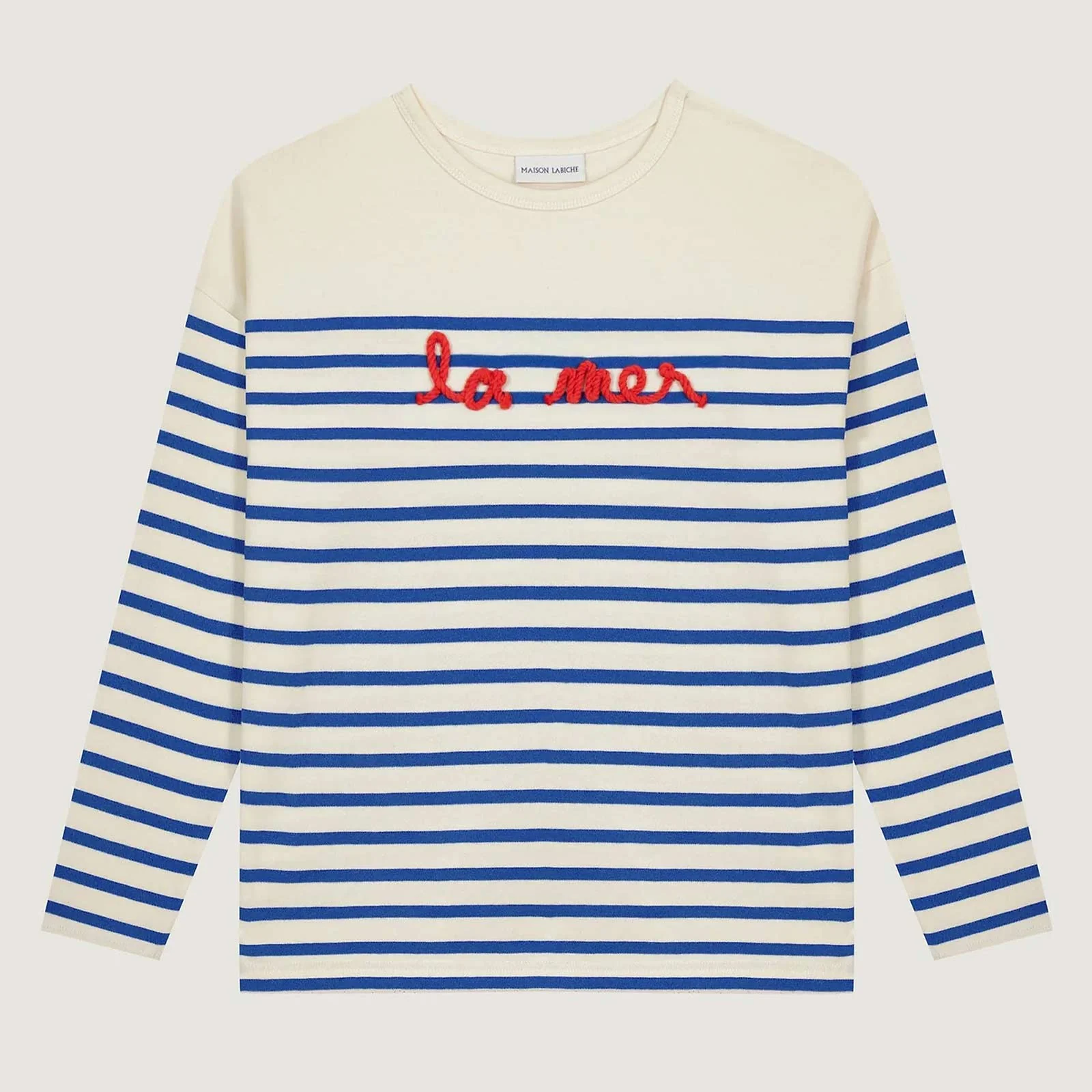 Montpar La Mer/GOTS Longsleeve ivory/blue