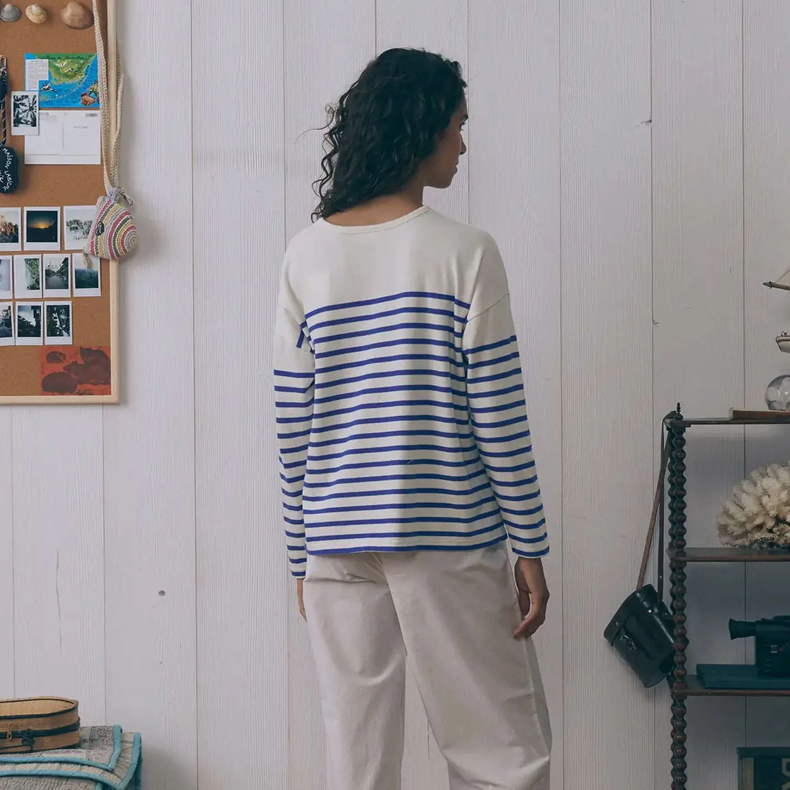 Montpar La Mer/GOTS Longsleeve ivory/blue - Image 3