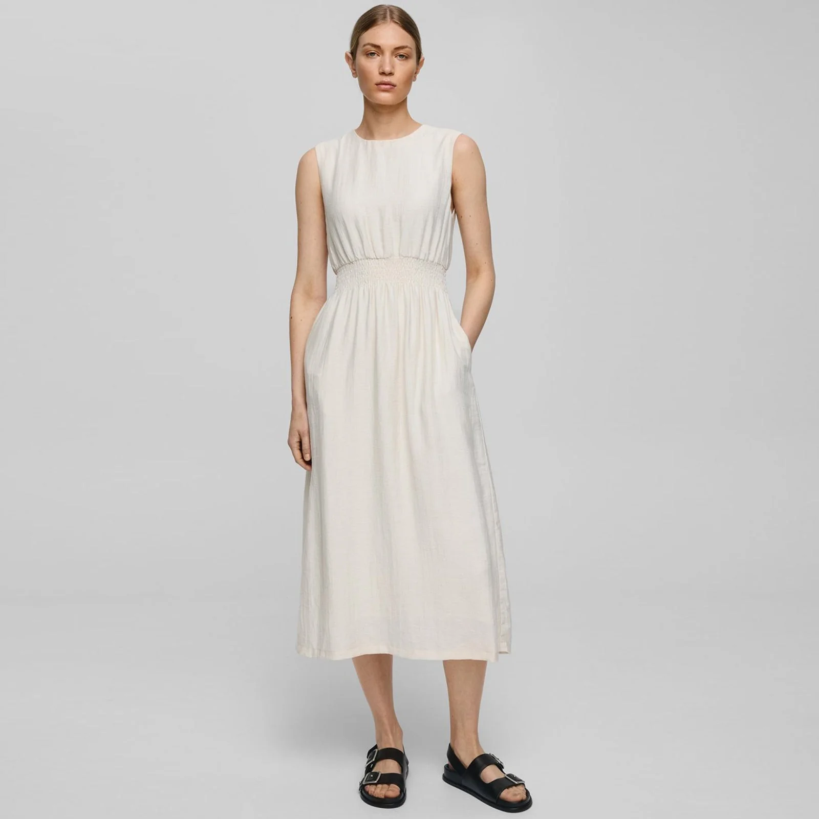 MSCHDisa SL Dress sand melange