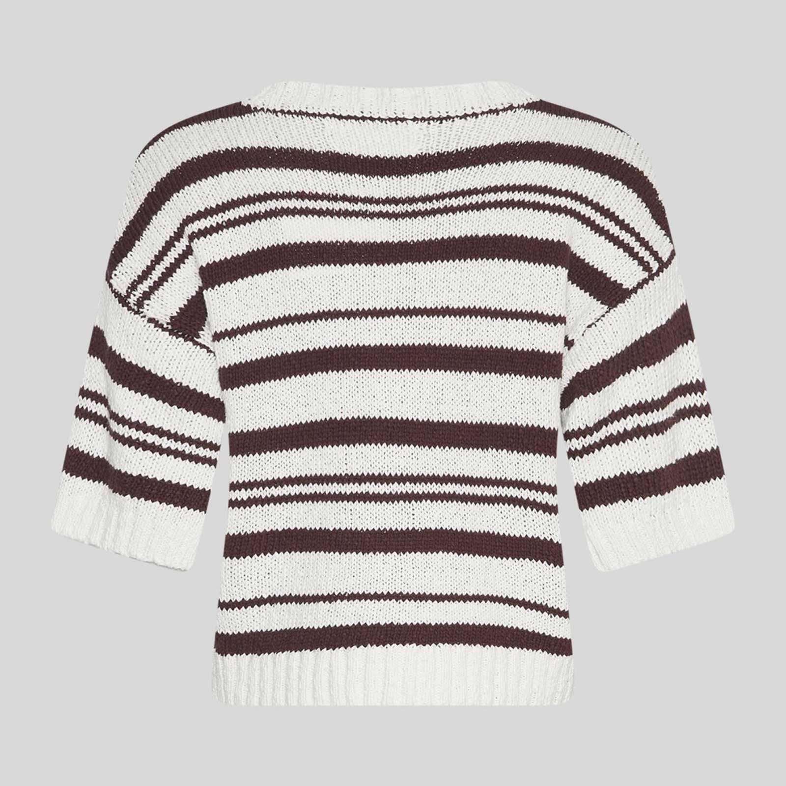 MSCHHannalie 2/4 Pullover Stp egret/fudge - Image 2