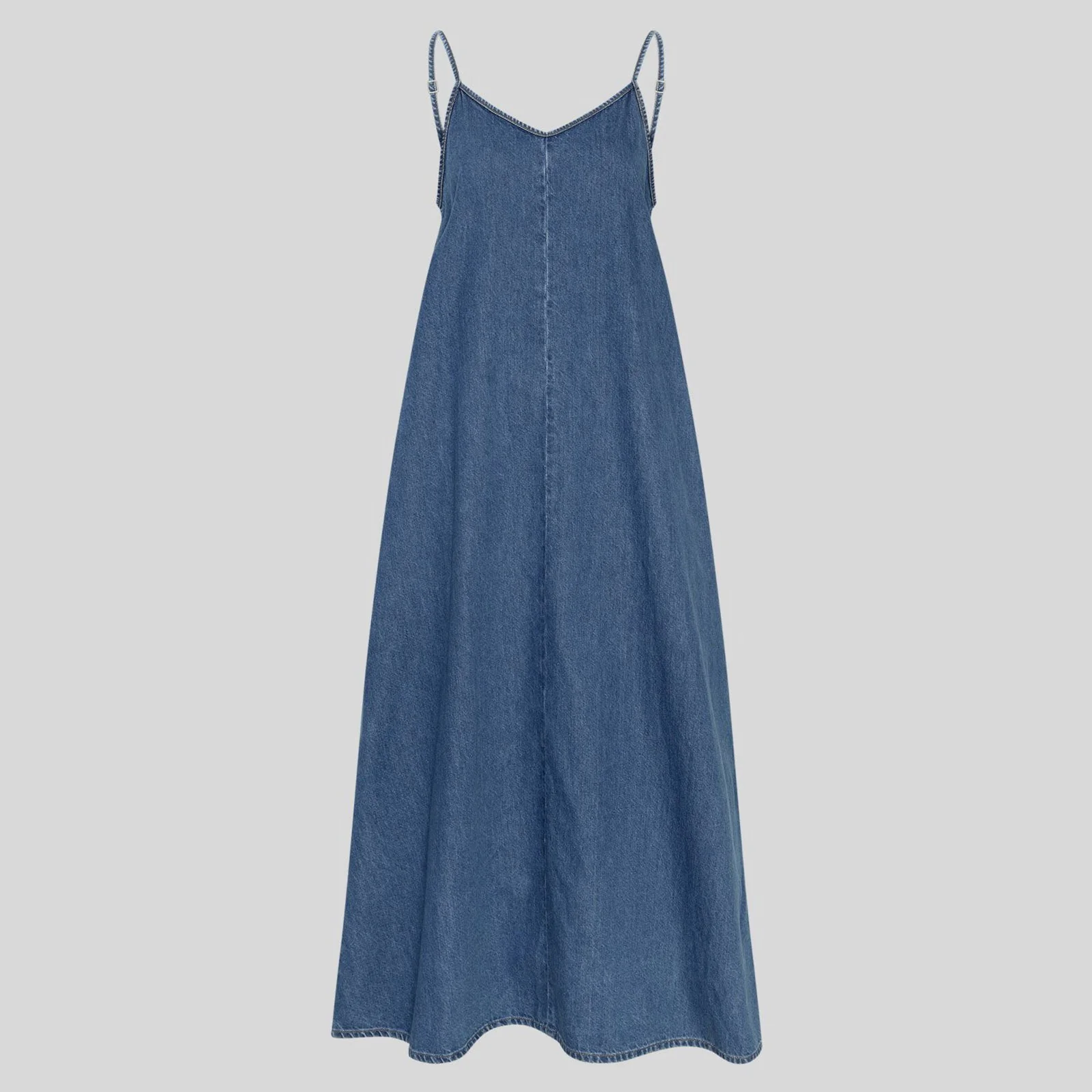 MSCHJolene Elena Strap Dress mid blue wash - Image 2