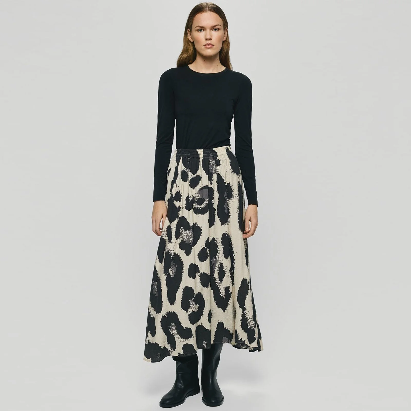 MSCHKaralie Jusia HW Skirt licorice leo