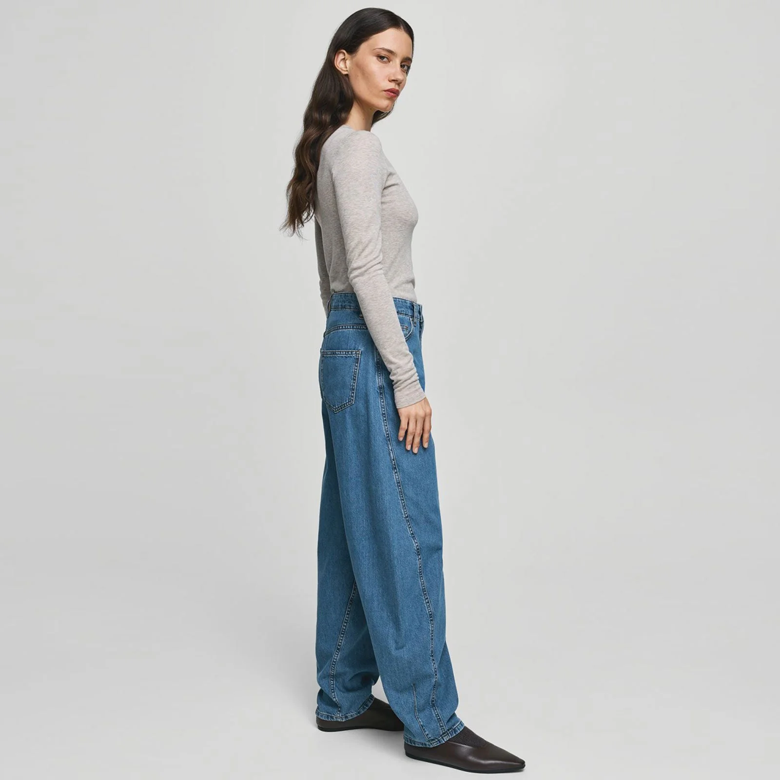MSCHKobane Lis Barrel Jeans mid blue wash - Image 2