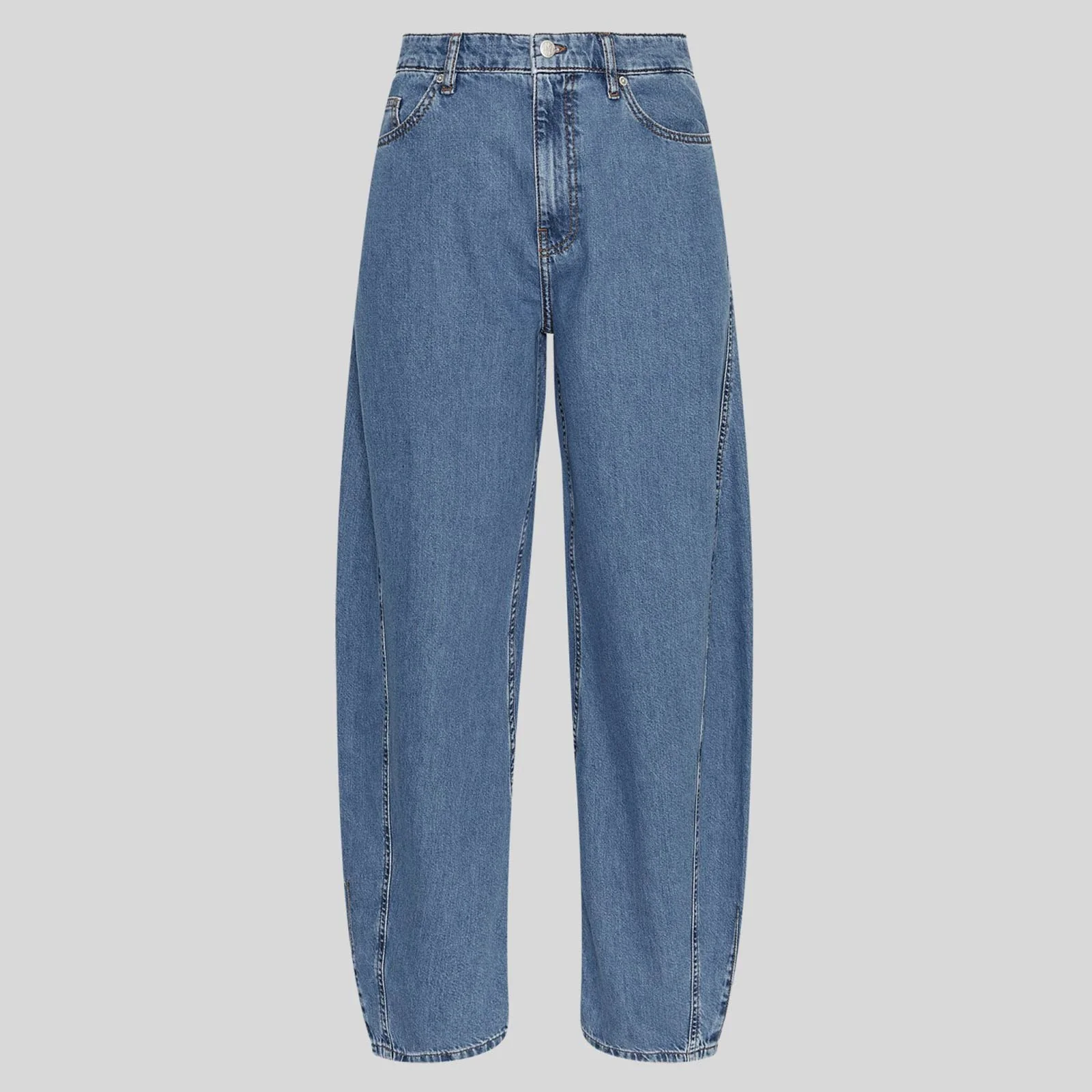 MSCHKobane Lis Barrel Jeans mid blue wash - Image 4