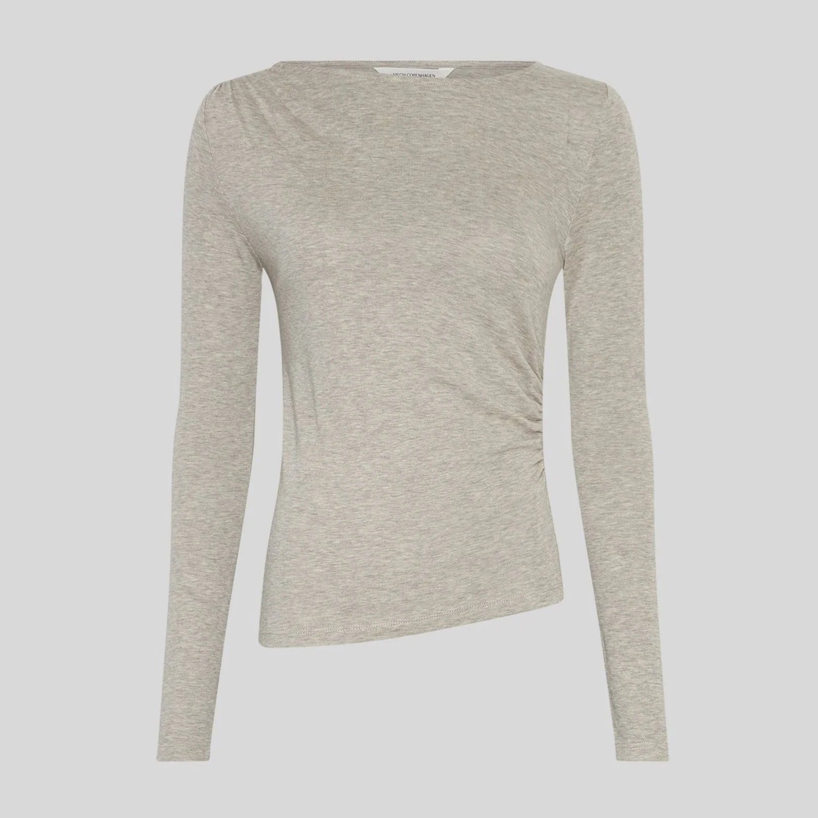 MSCHMelisse B Top warm light grey melange - Image 2