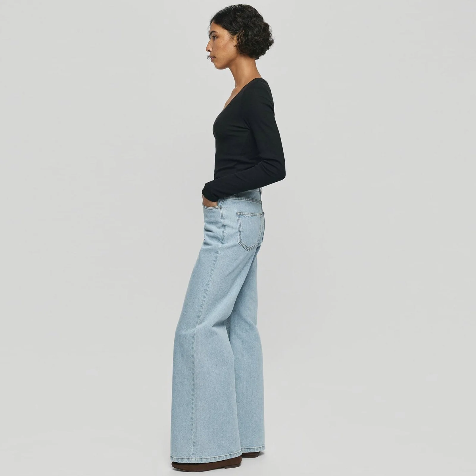 MSCHSolia Ada HW Wide Jeans light blue wash - Image 3