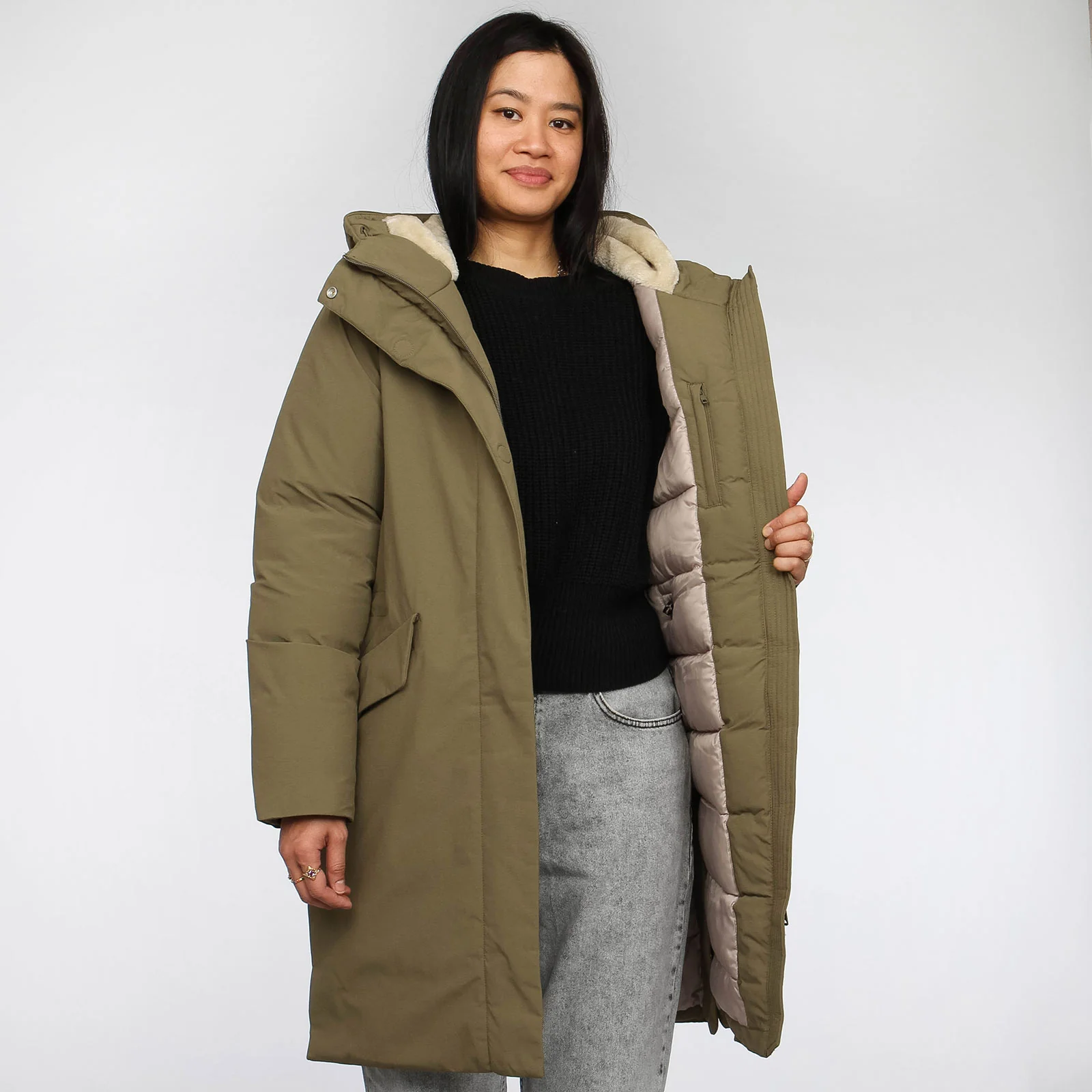 Nara Winter Jacket martini olive - Image 5