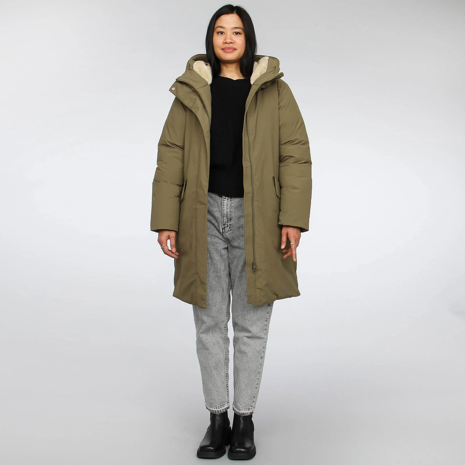 Nara Winter Jacket martini olive - Image 8