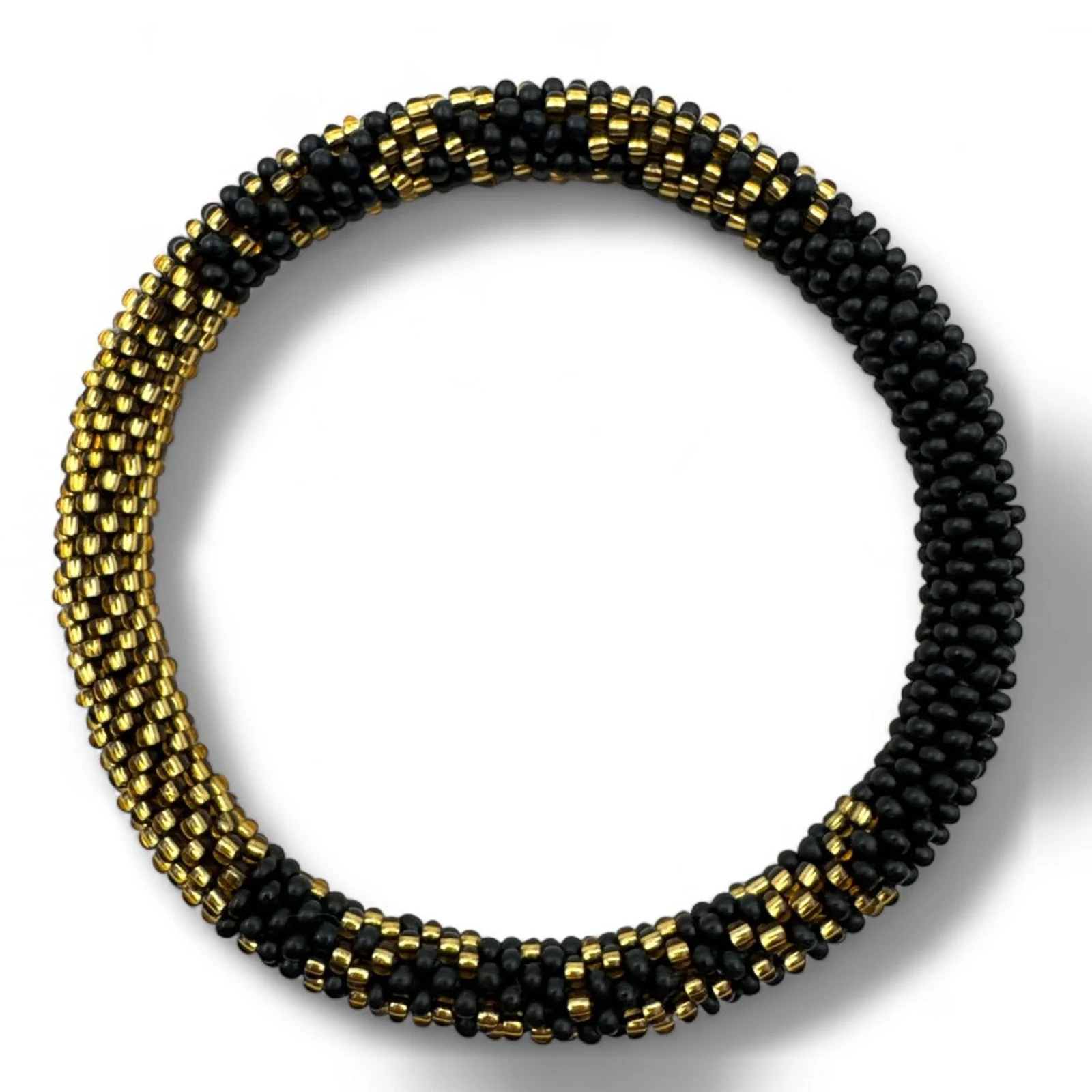 Nepalese Bracelet black/gold pattern N23