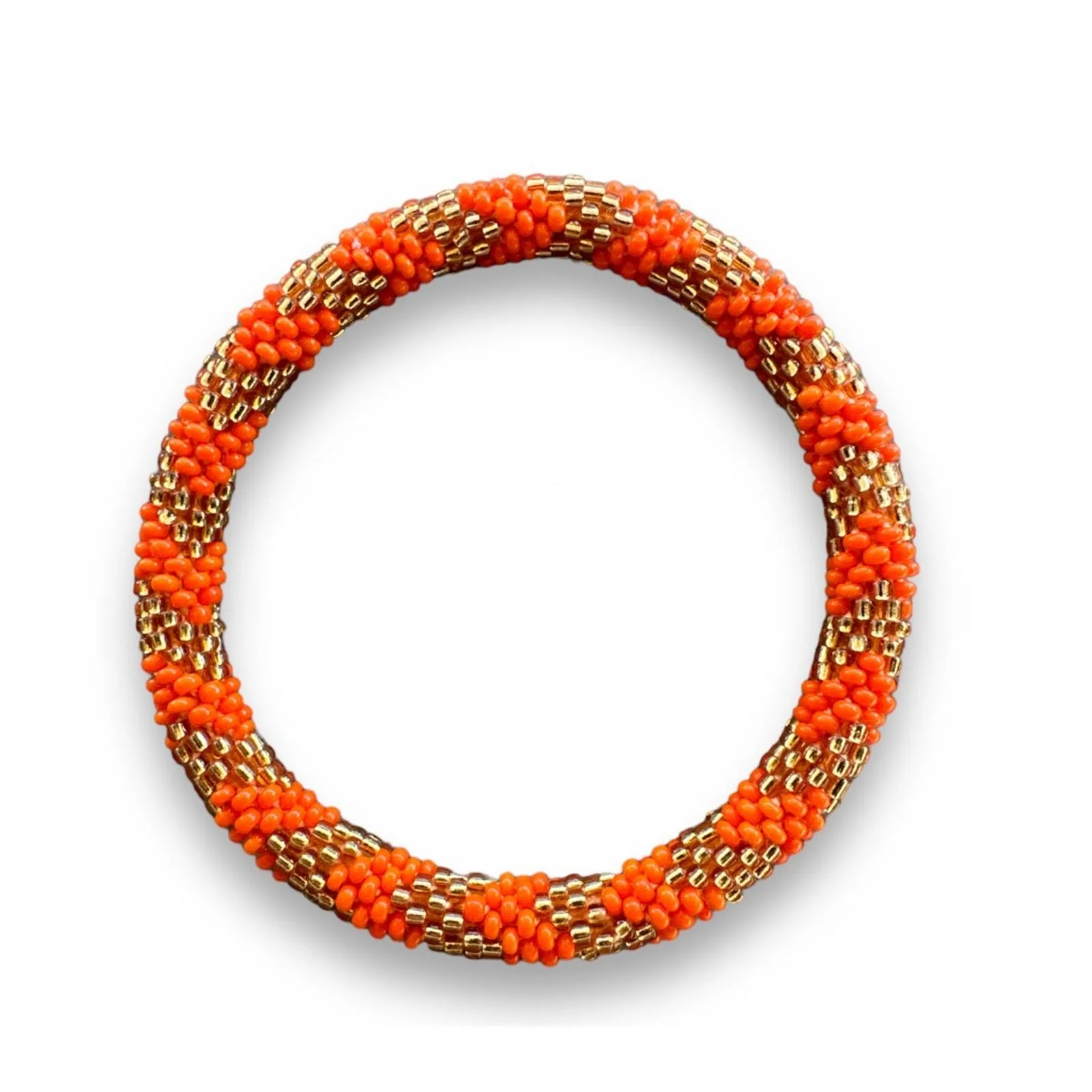 Nepalese Bracelet orange/gold A20