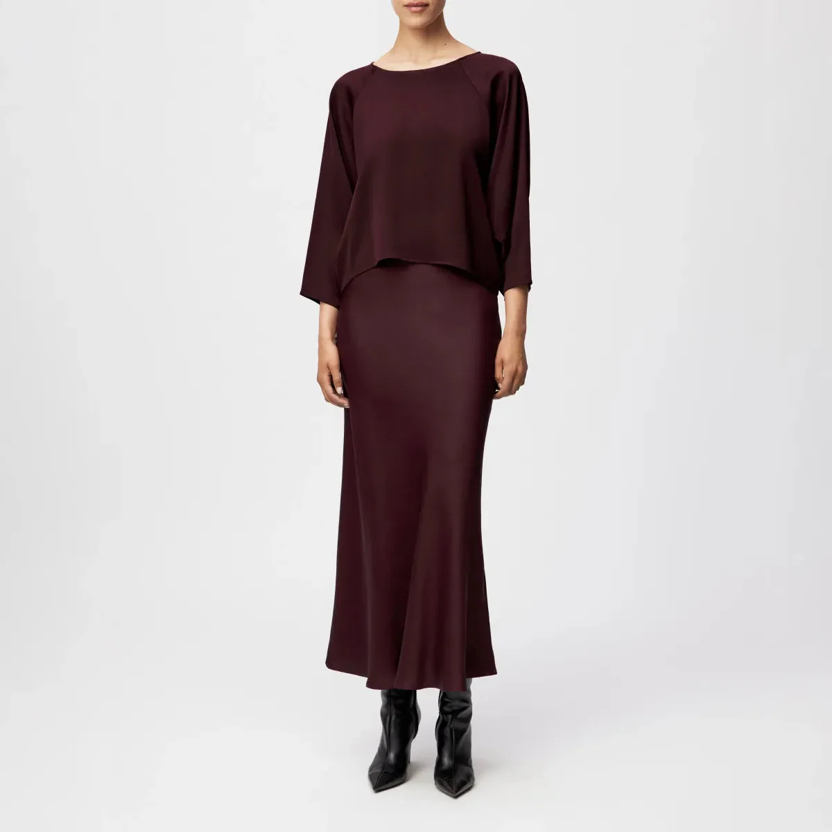 Nialini Blouse 130065 burgundy - Image 3