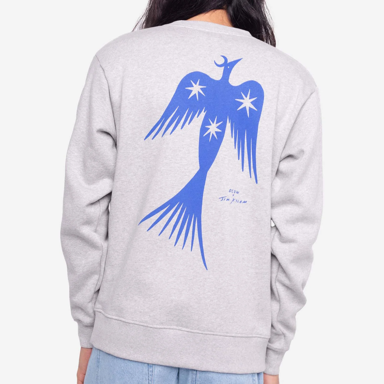 Night Bird Sweatshirt heather grey - Image 4