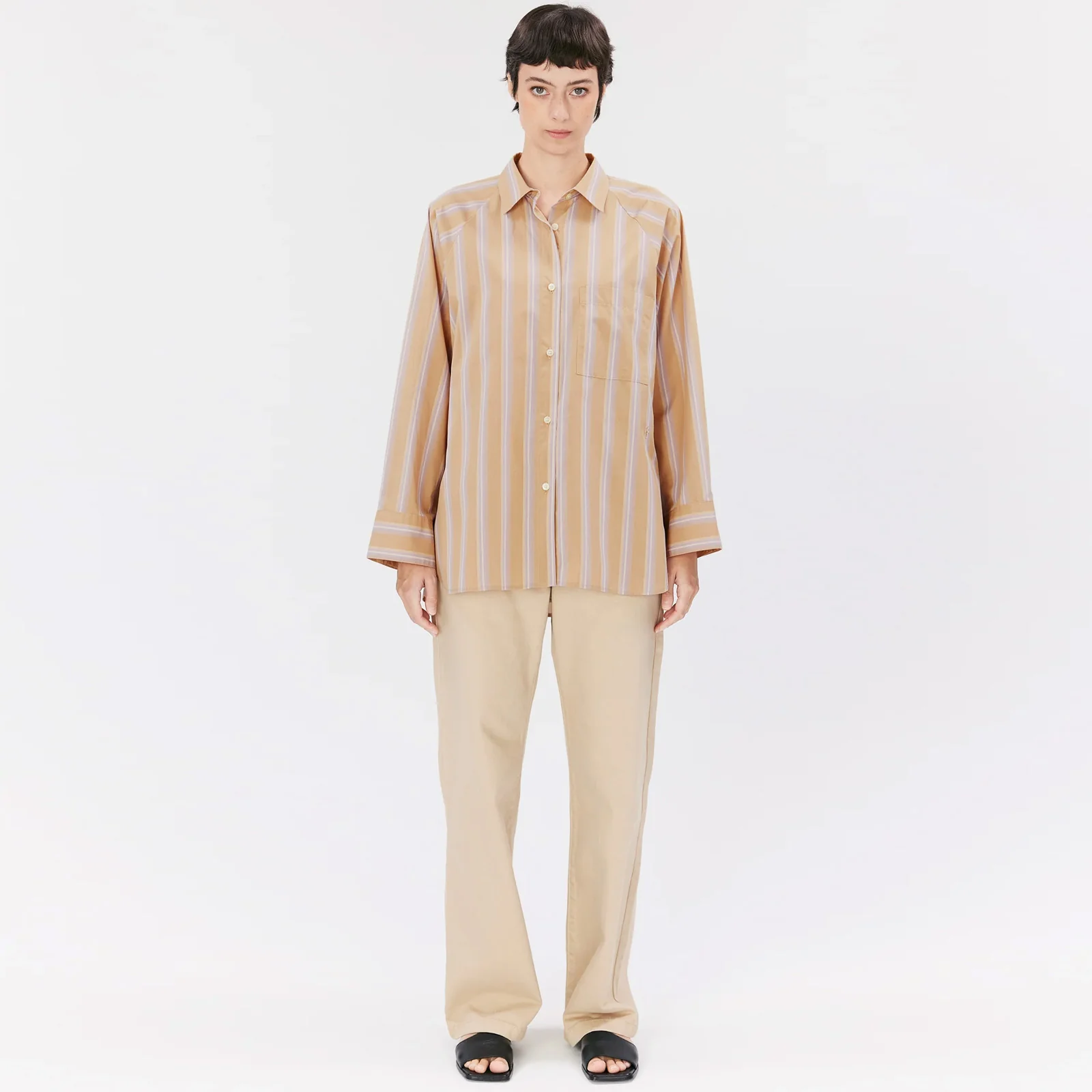 Noelle Blouse beige stripe - Image 3