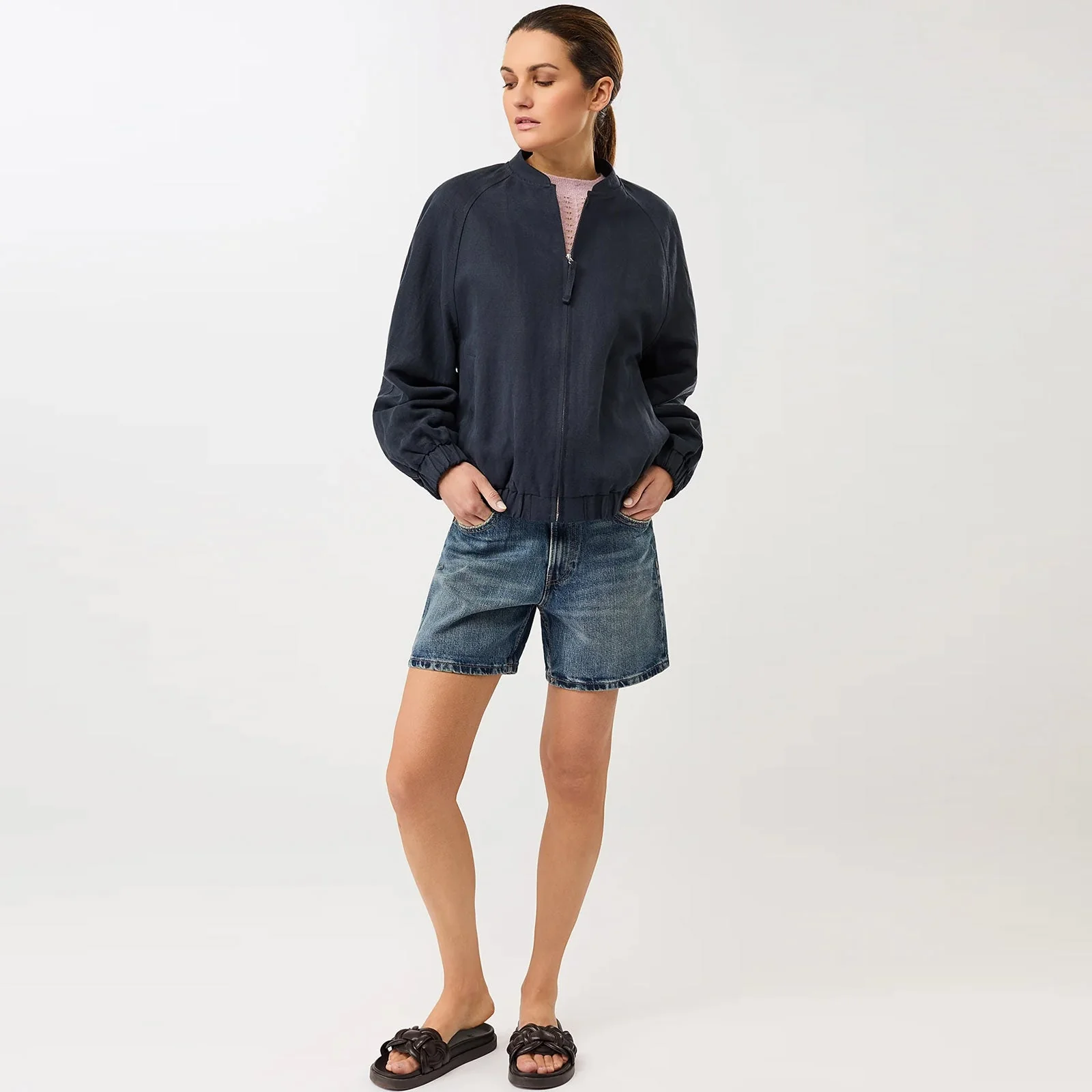 Noora Blouson Jacket navy - Image 3