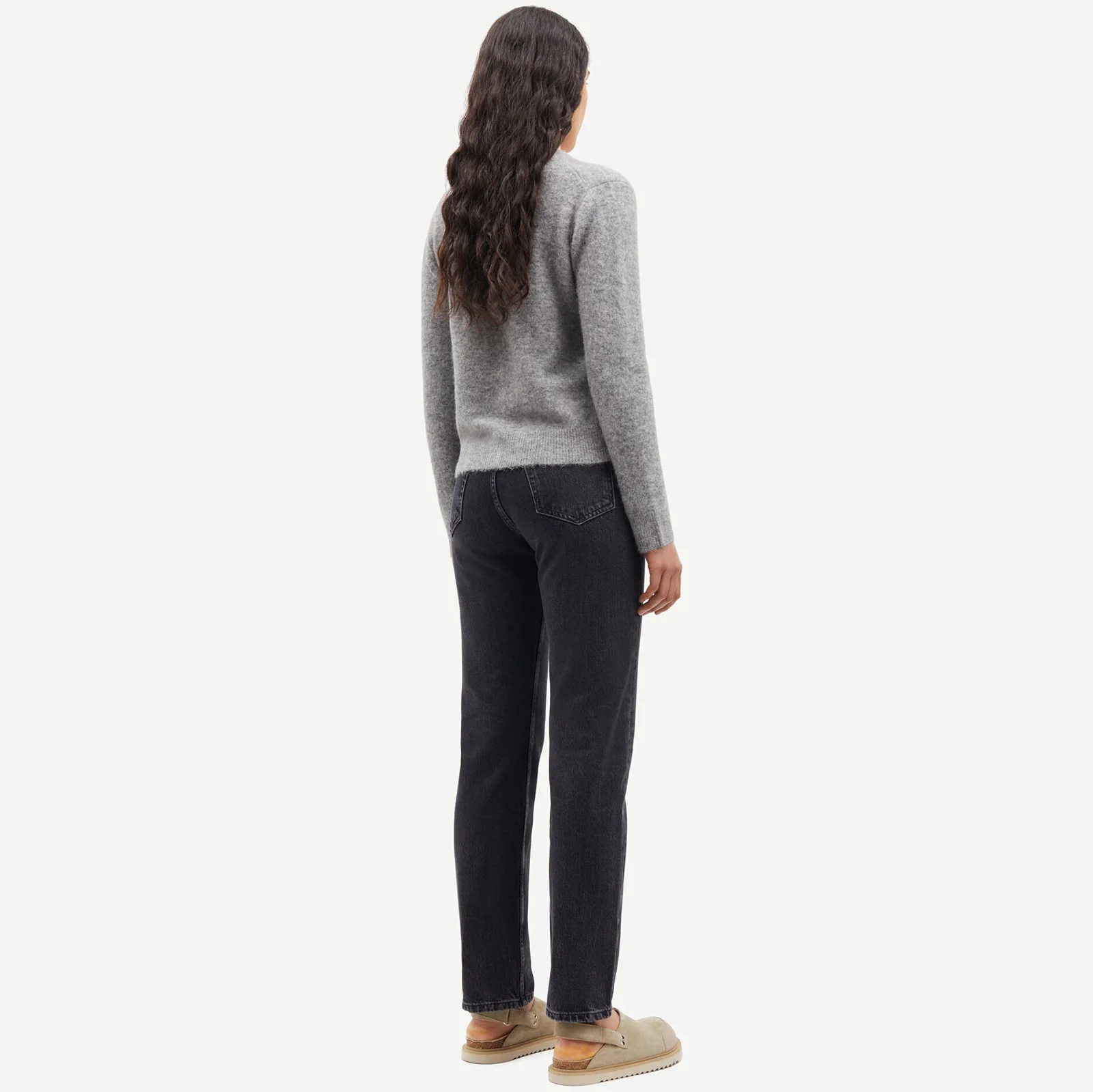Nor Short Cardigan 7355 grey mel - Image 3