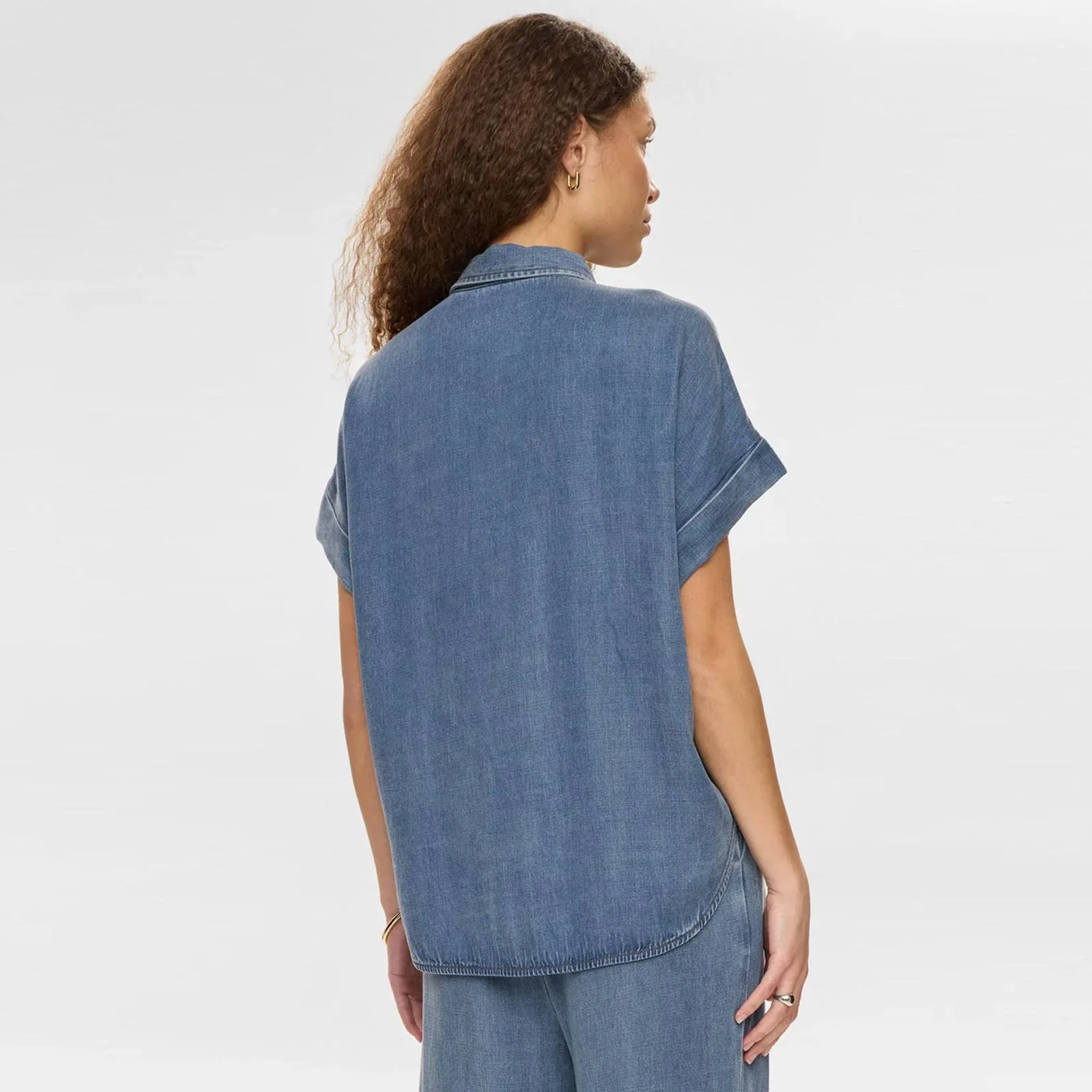 Nuelida Sleeveless Shirt snow washed denim - Image 2