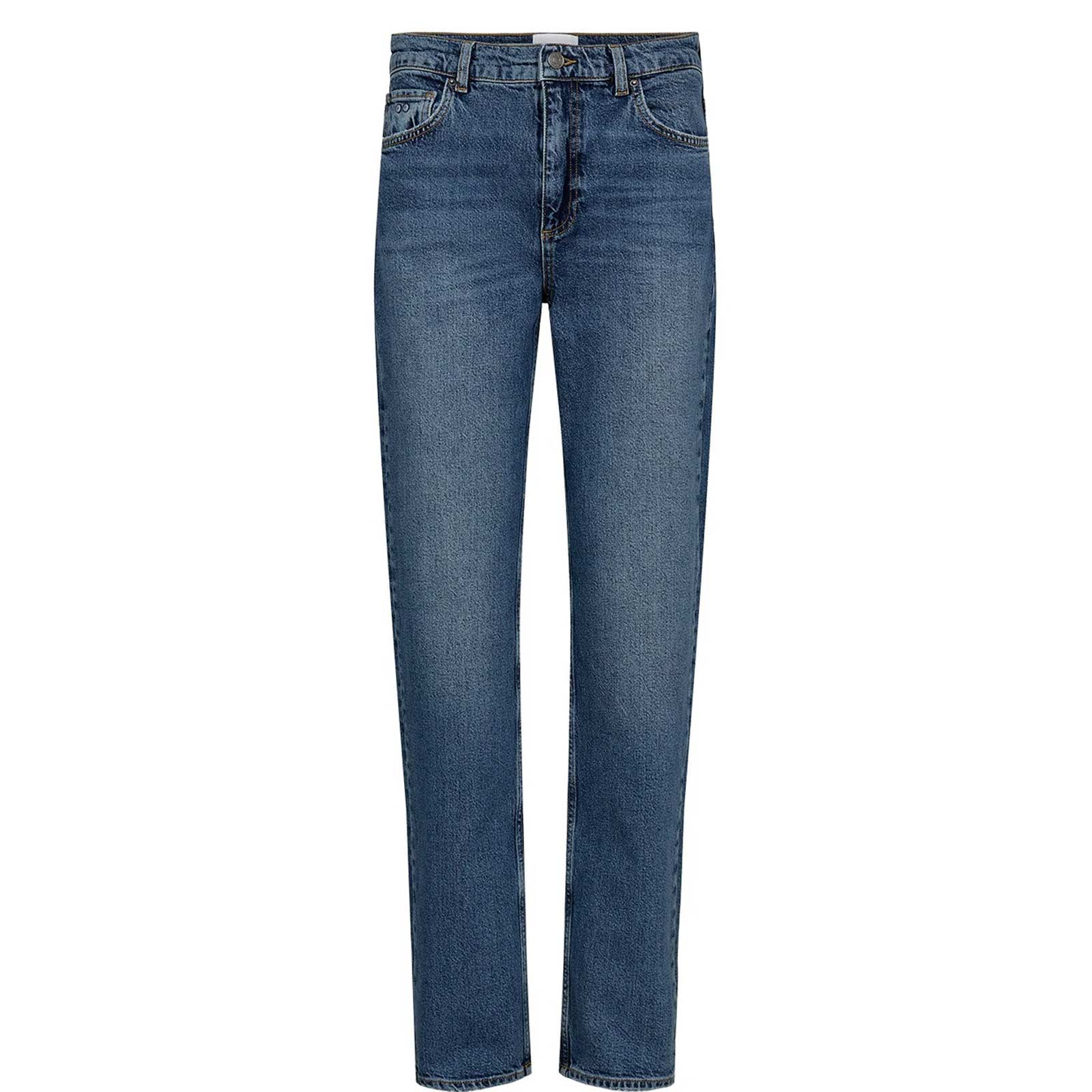 Nuoslo HR Straight Jeans medium blue denim