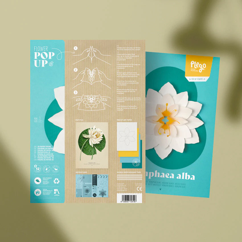 Nymphaea Alba Paper Figure Kit - Image 2