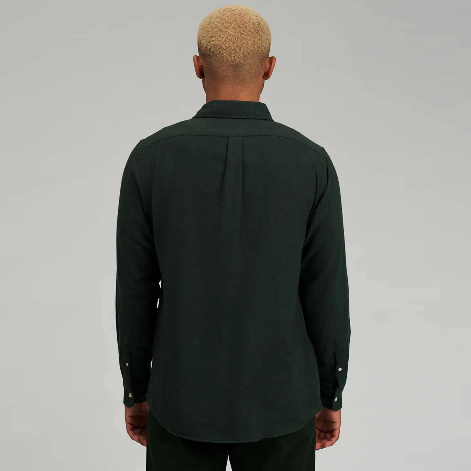 Organic Flannel Shirt deep black - Image 4