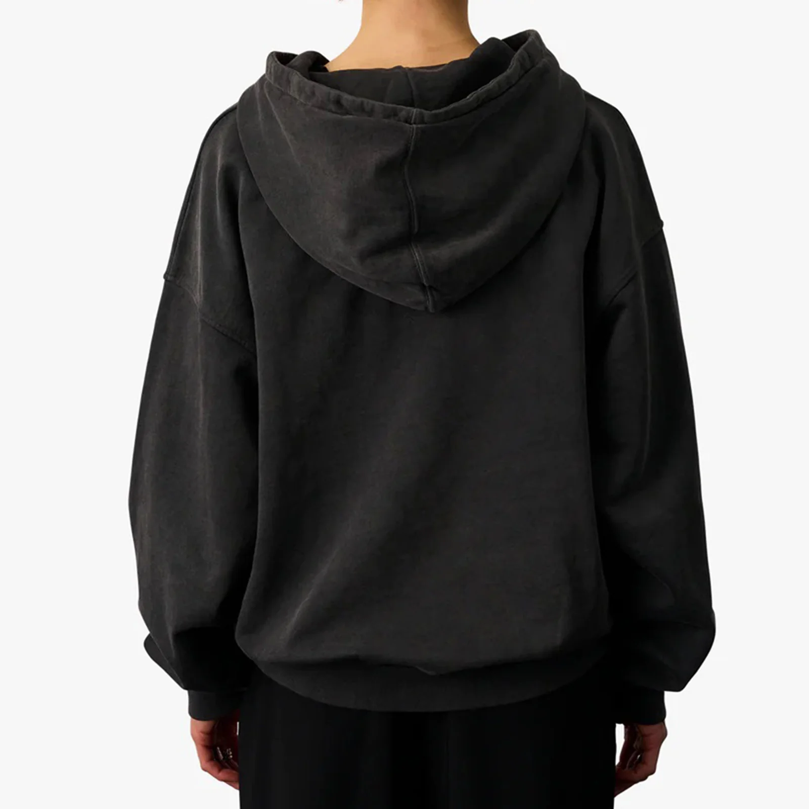Organic Oversized Hood faded black - Image 3