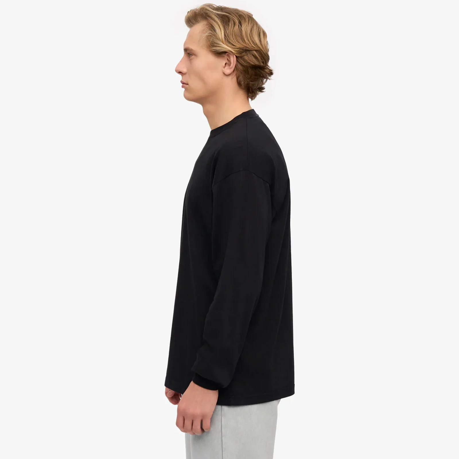 Organic Oversized LS T-Shirt deep black - Image 3