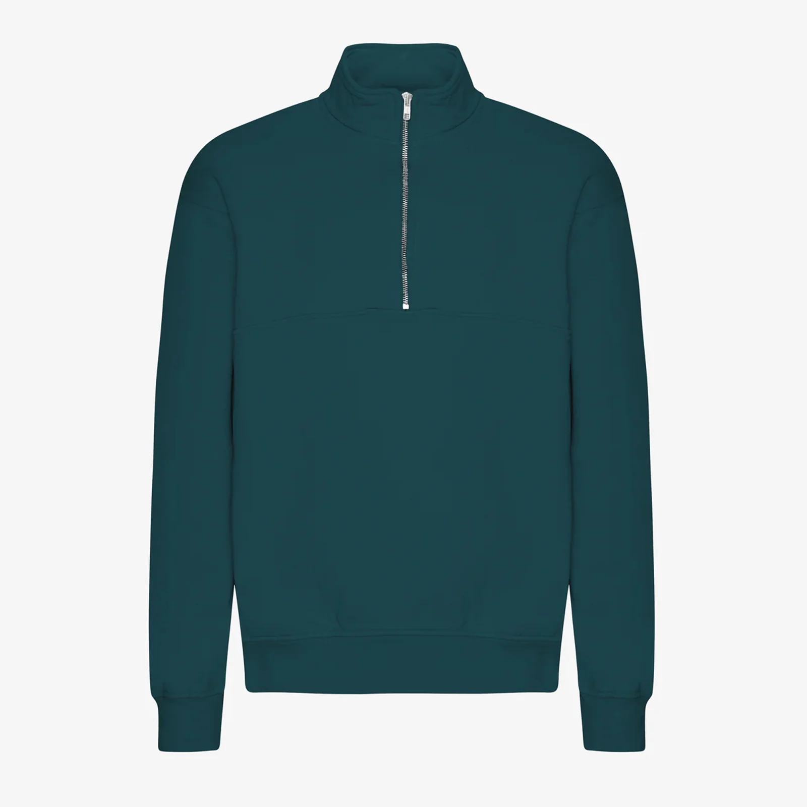 Organic Quarter Zip ocean green