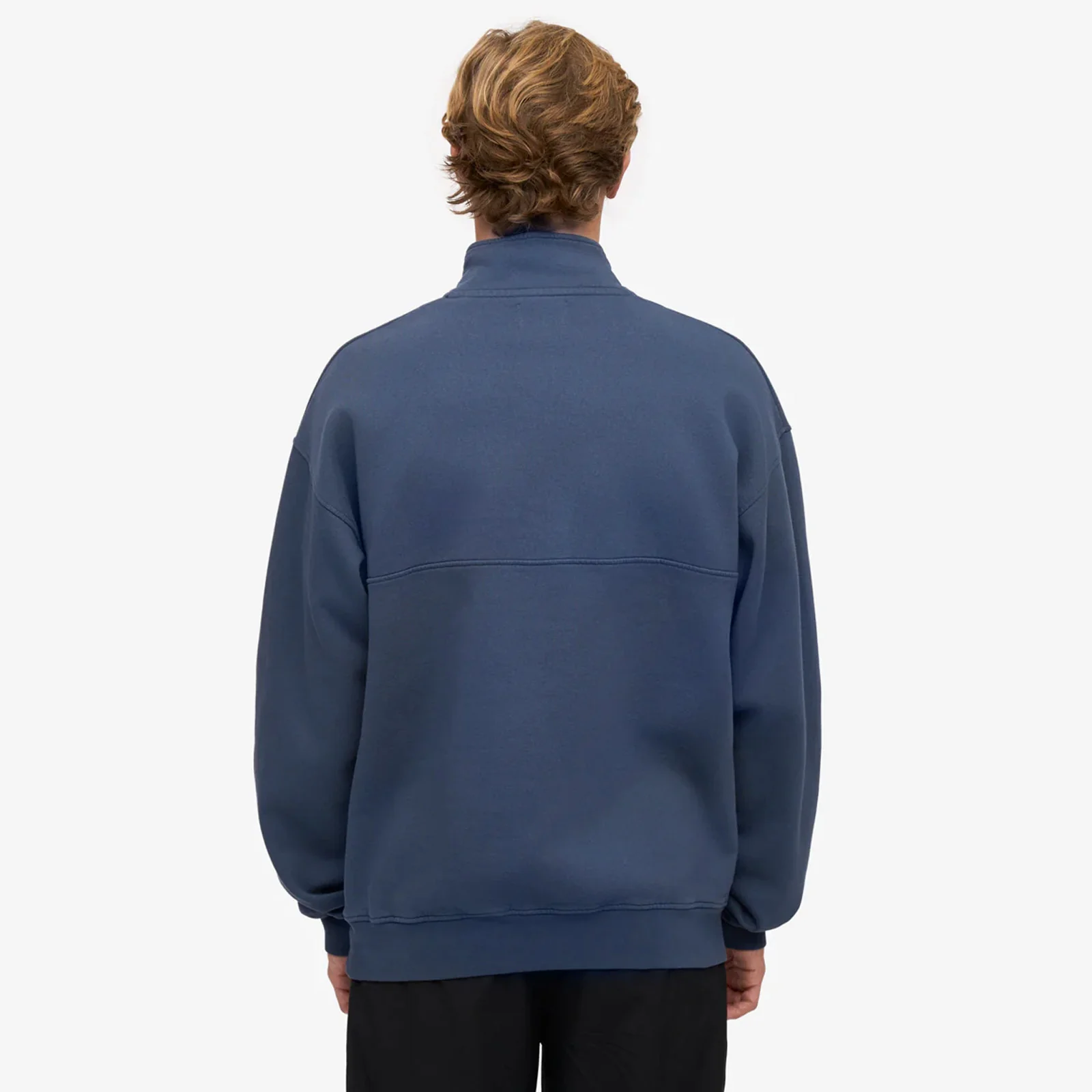 Organic Quarter Zip petrol blue - Image 2