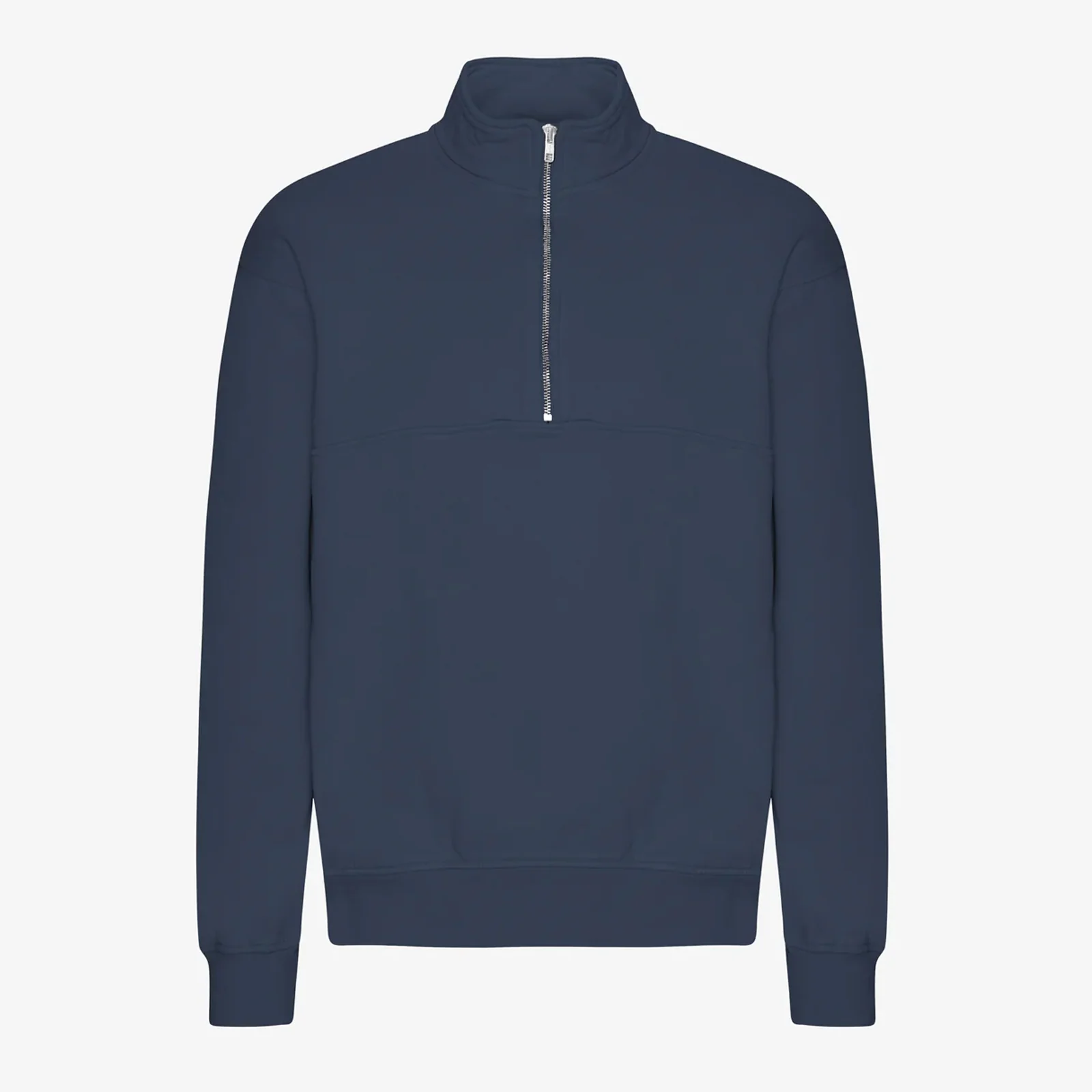 Organic Quarter Zip petrol blue - Image 4