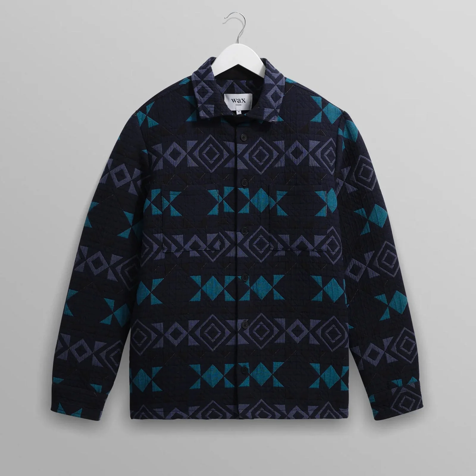 Otto Overshirt  Blanket Quilt navy/teal - Image 5