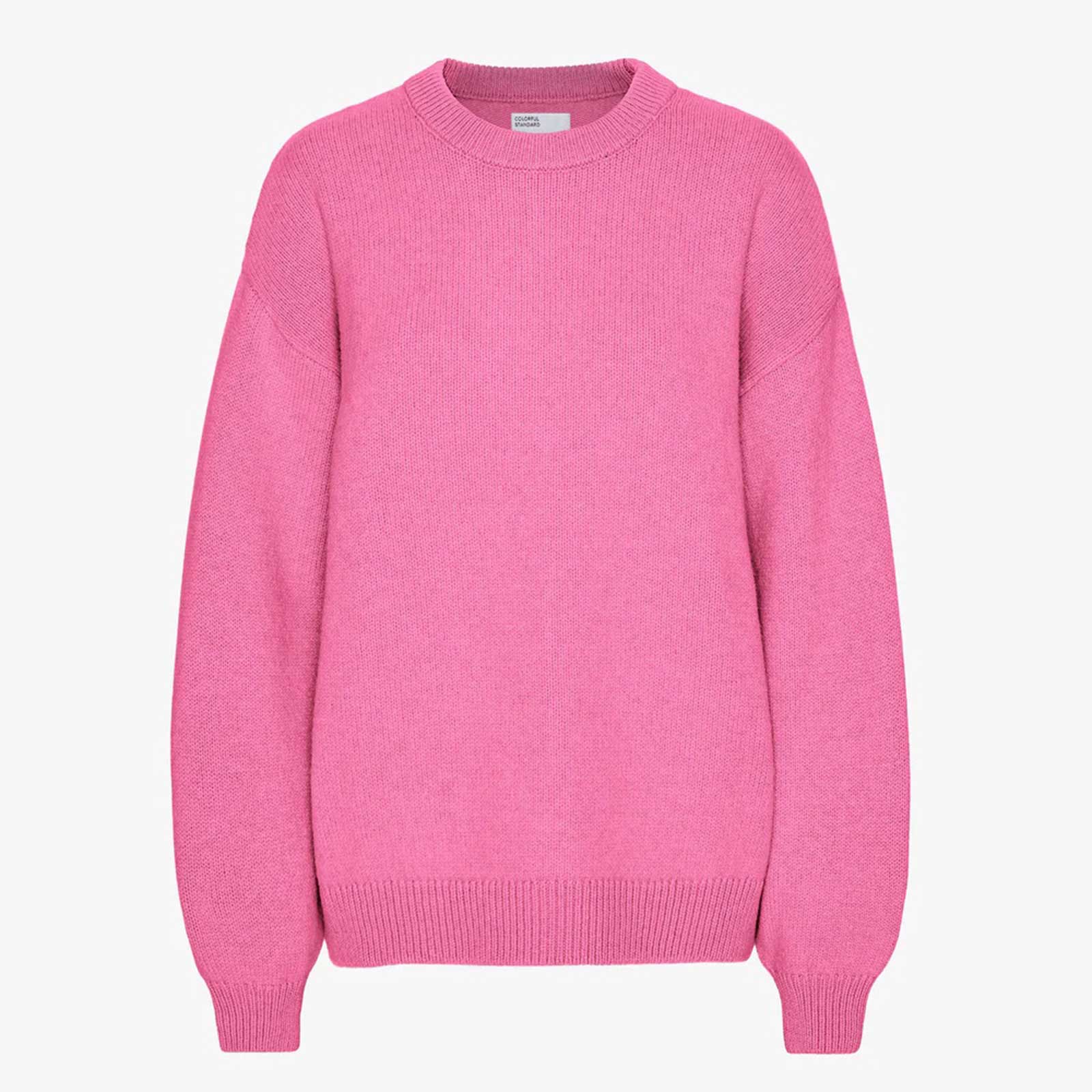 Oversized Merino Wool Crew bubblegum pink - Image 4