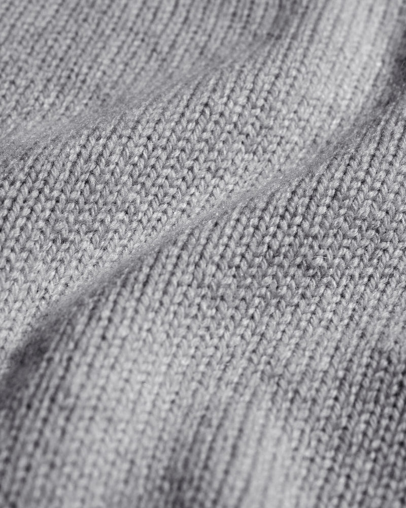 Oversized Merino Wool Crew heather grey - Image 2