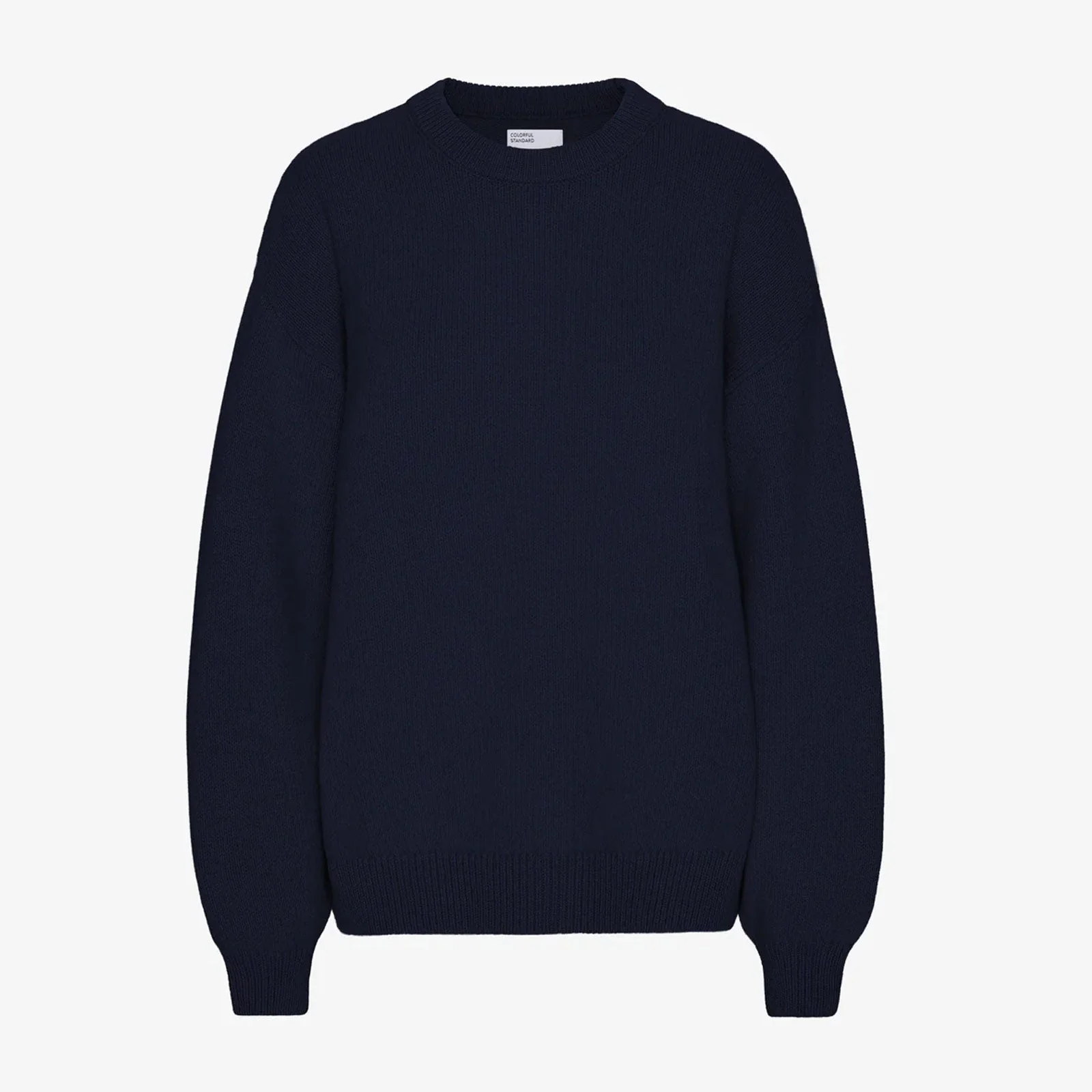 Oversized Merino Wool Crew navy blue - Image 5
