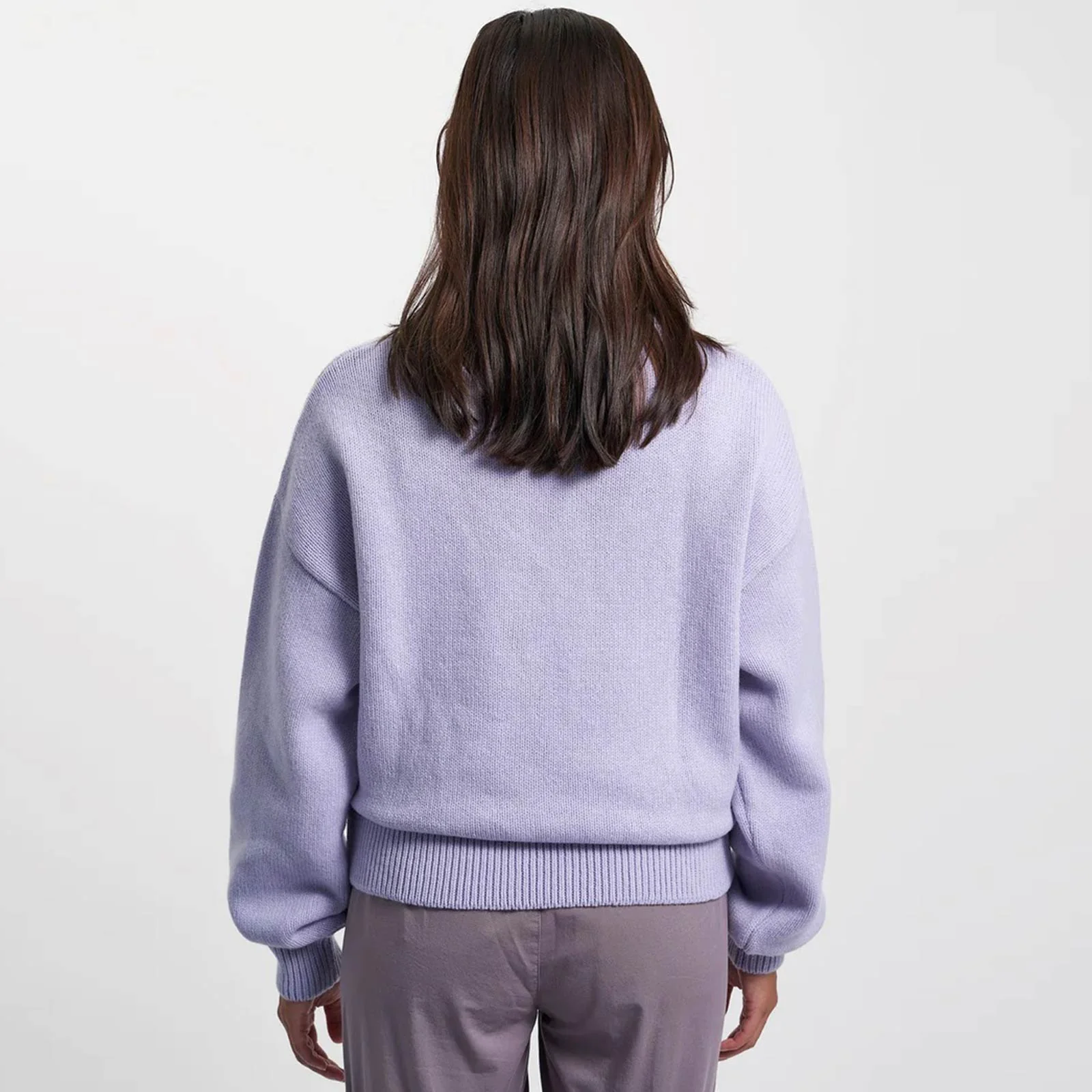 Oversized Merino Wool Crew soft lavender - Image 3