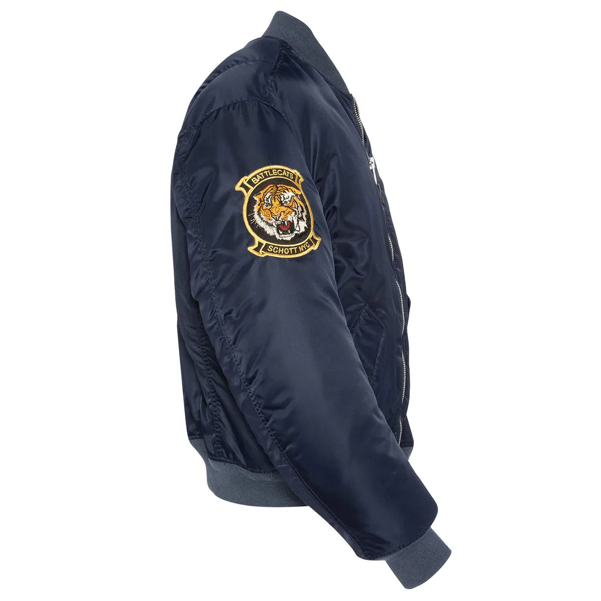 Oversized Unisex Souvenir Bomber dark navy - Image 3