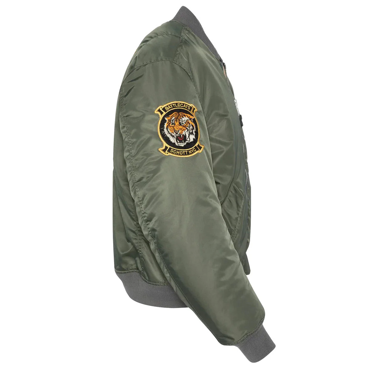 Oversized Unisex Souvenir Bomber us green - Image 3