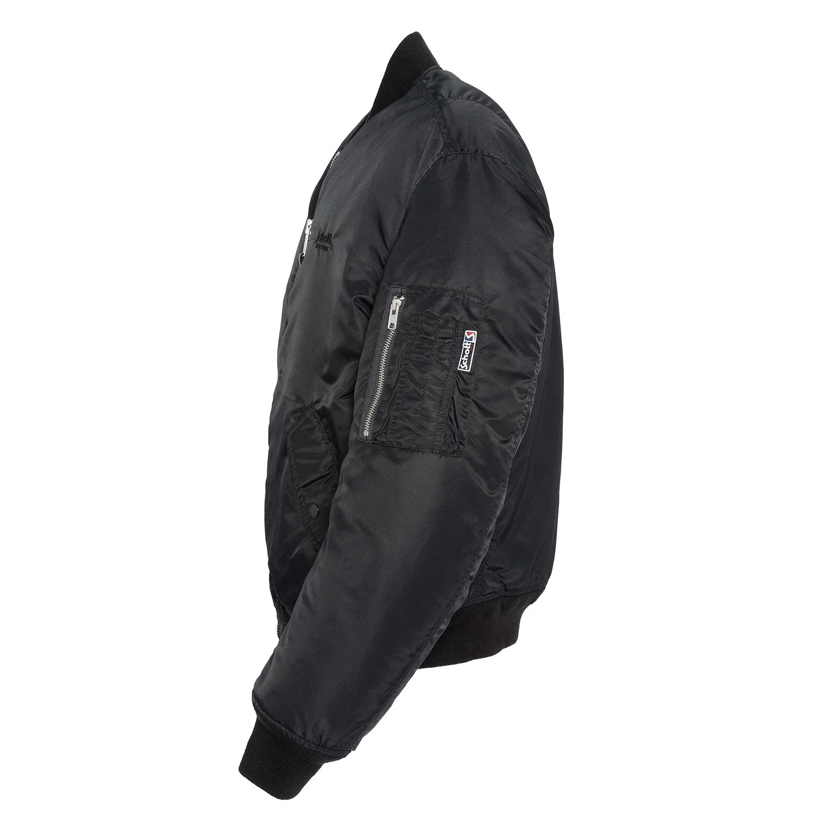 Oversized Unisex Vintage Bomber black - Image 2