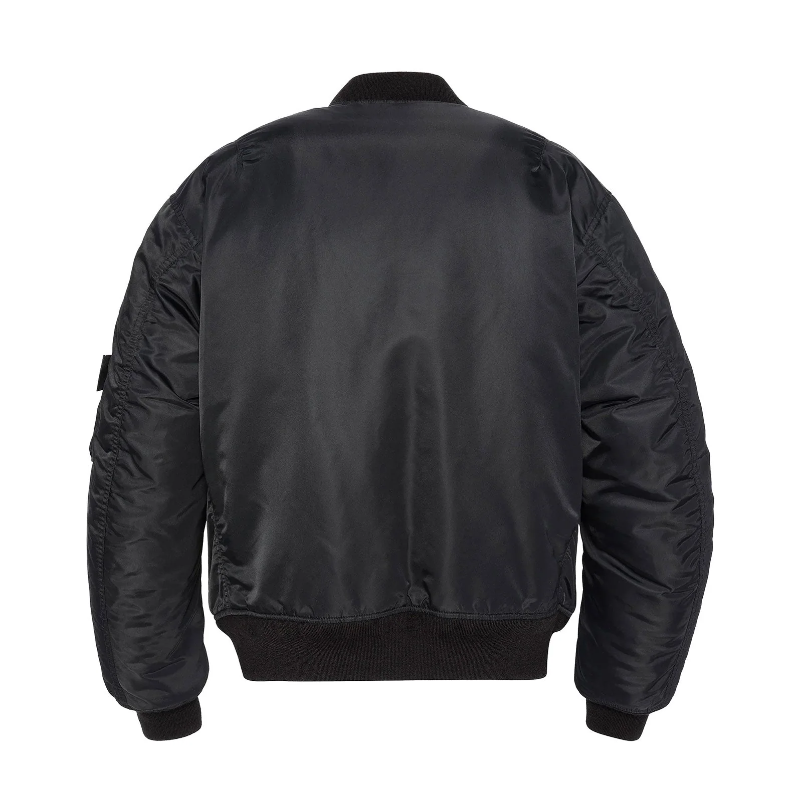 Oversized Unisex Vintage Bomber black - Image 3