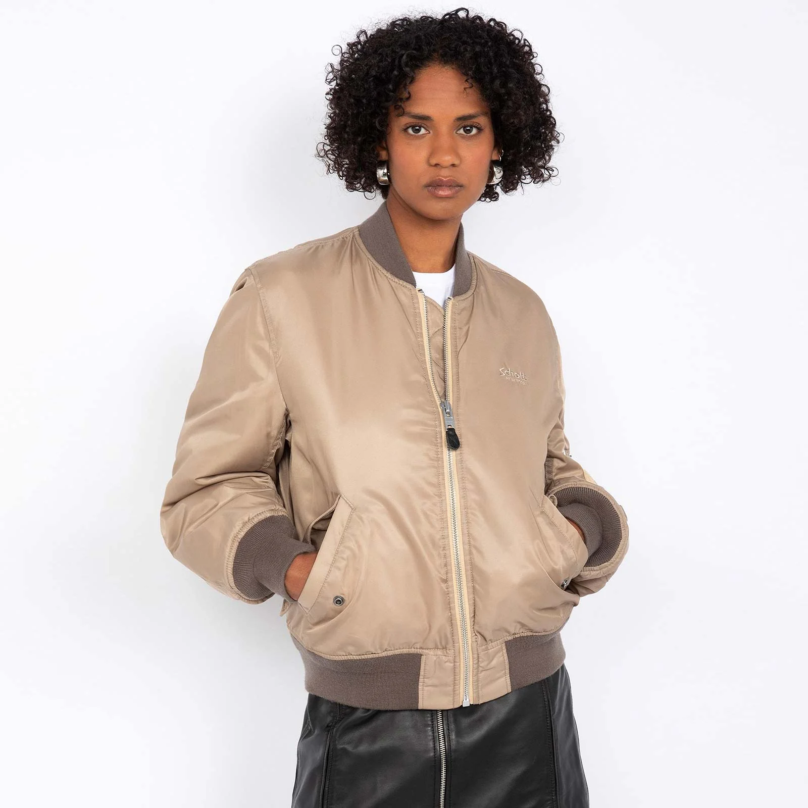Oversized Unisex Vintage Bomber desert - Image 4