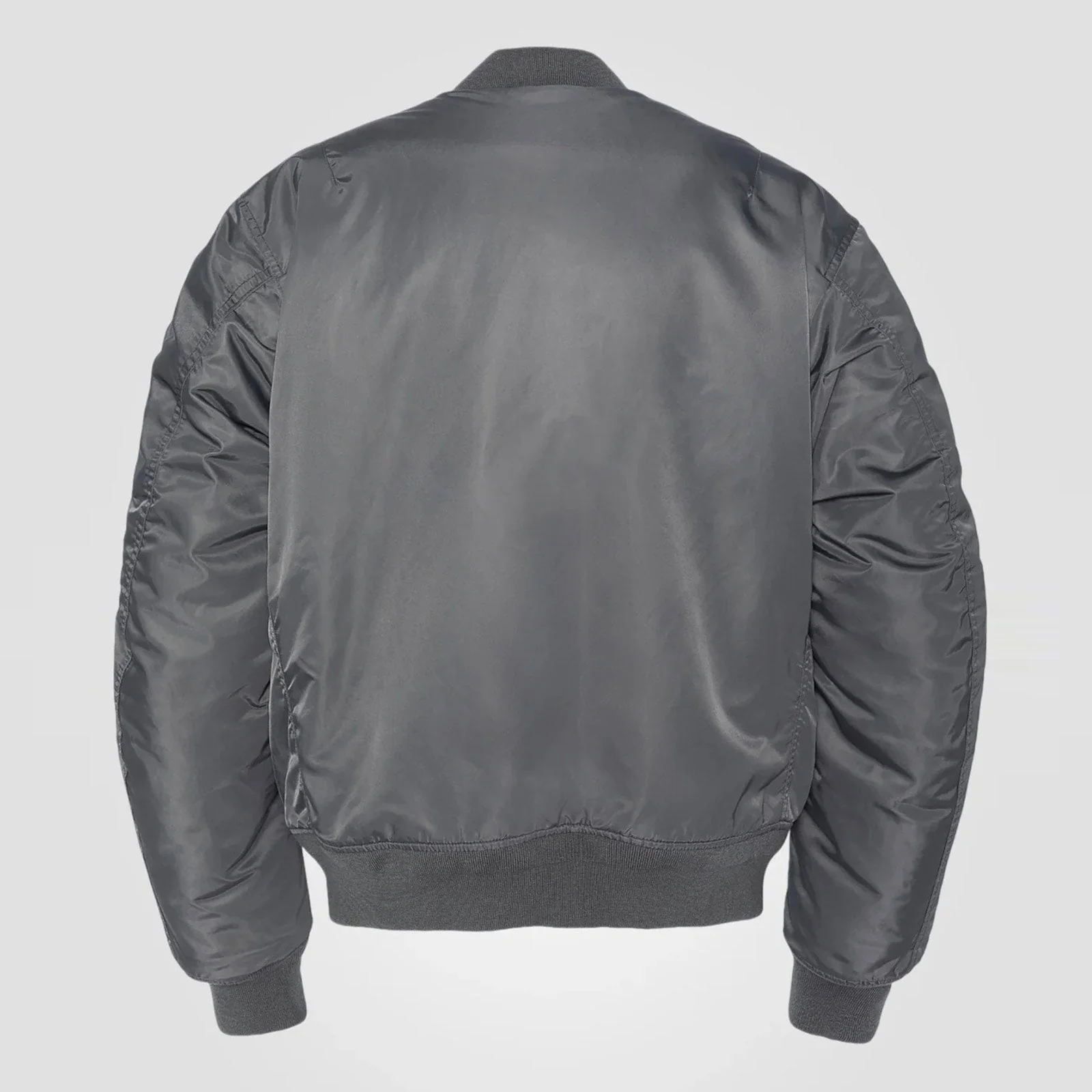 Oversized Unisex Vintage Bomber pewter - Image 2