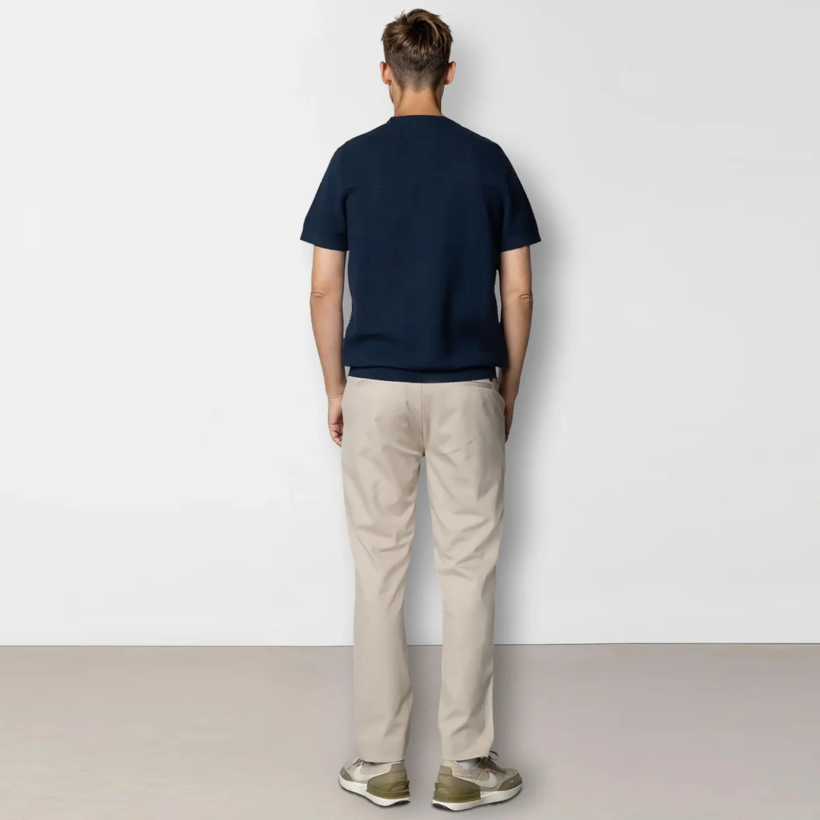 Owen Knitted T-Shirt navy - Image 2
