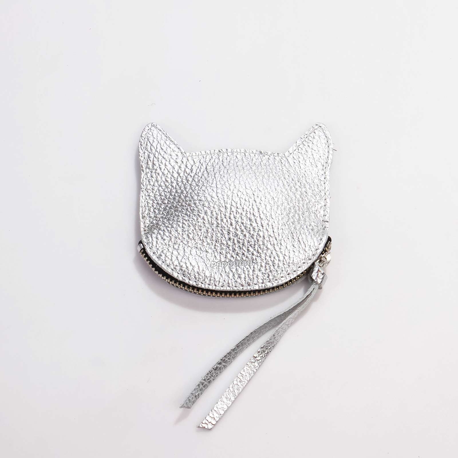 Papoutsini Wallet Katze metallic silver - Image 2