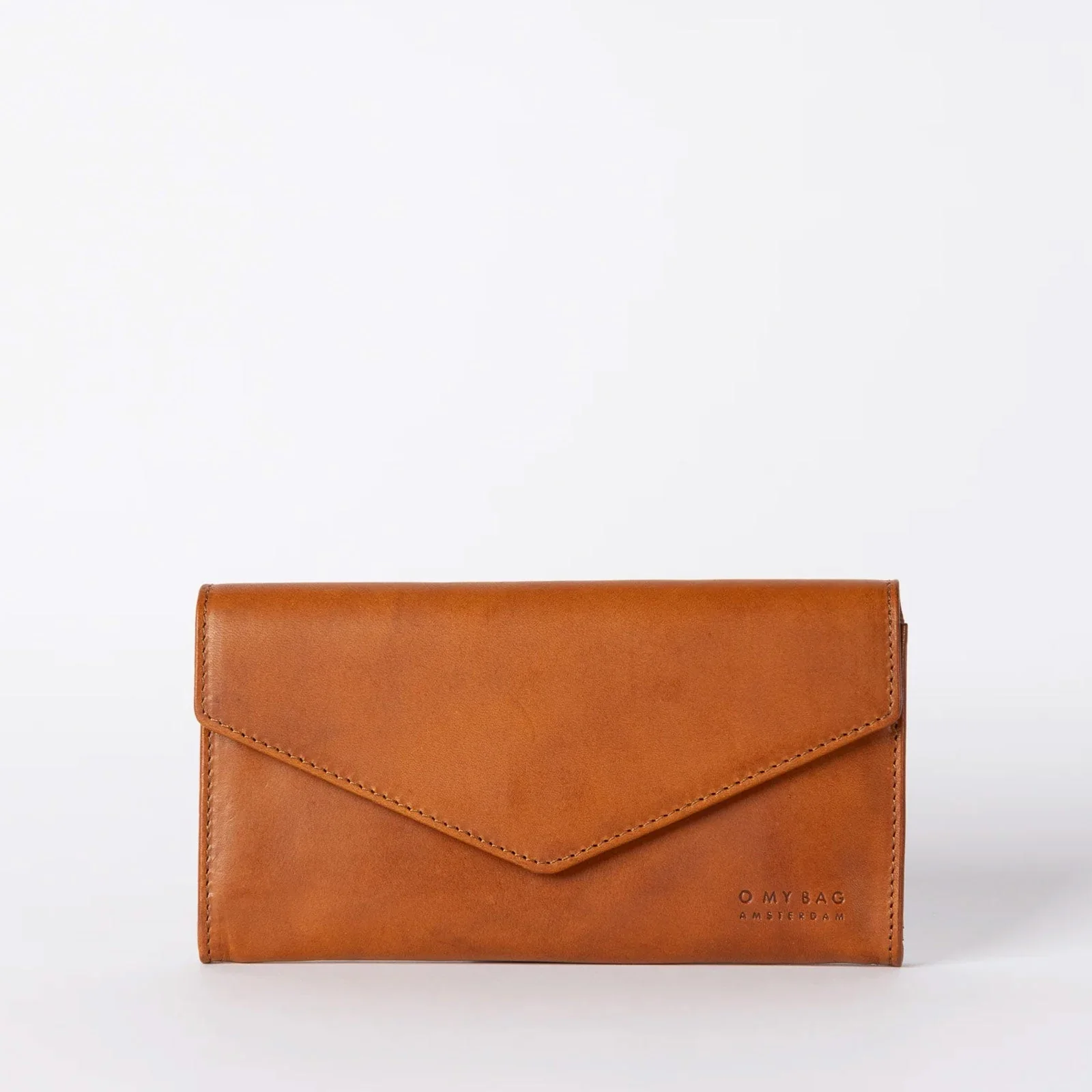 Pixie Classic Leather Envelope Wallet cognac