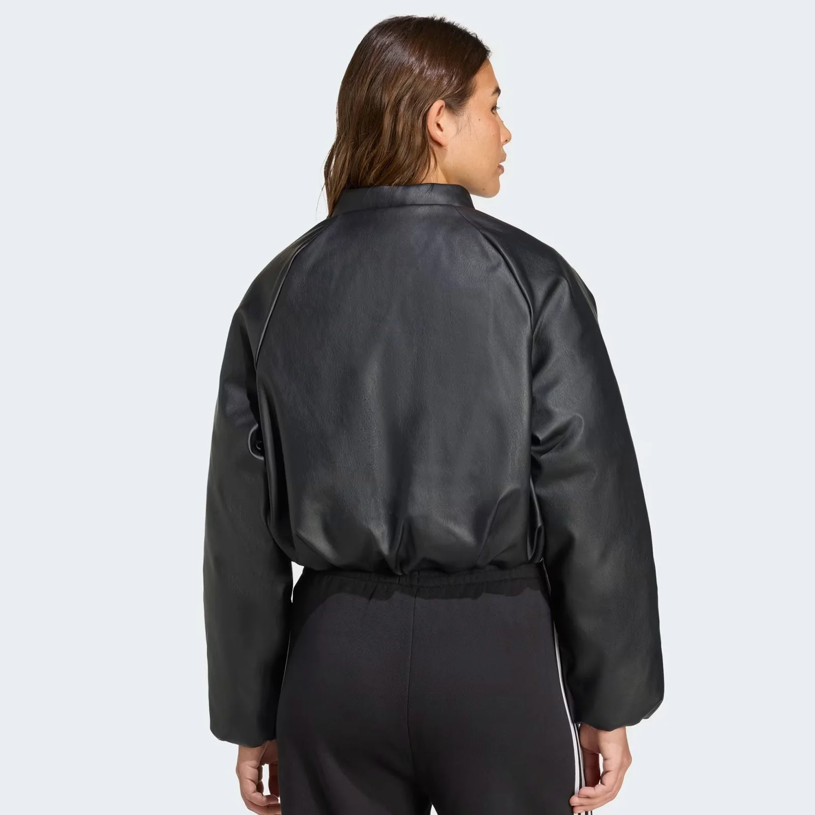 Pleather Bomber Jacket black - Image 2