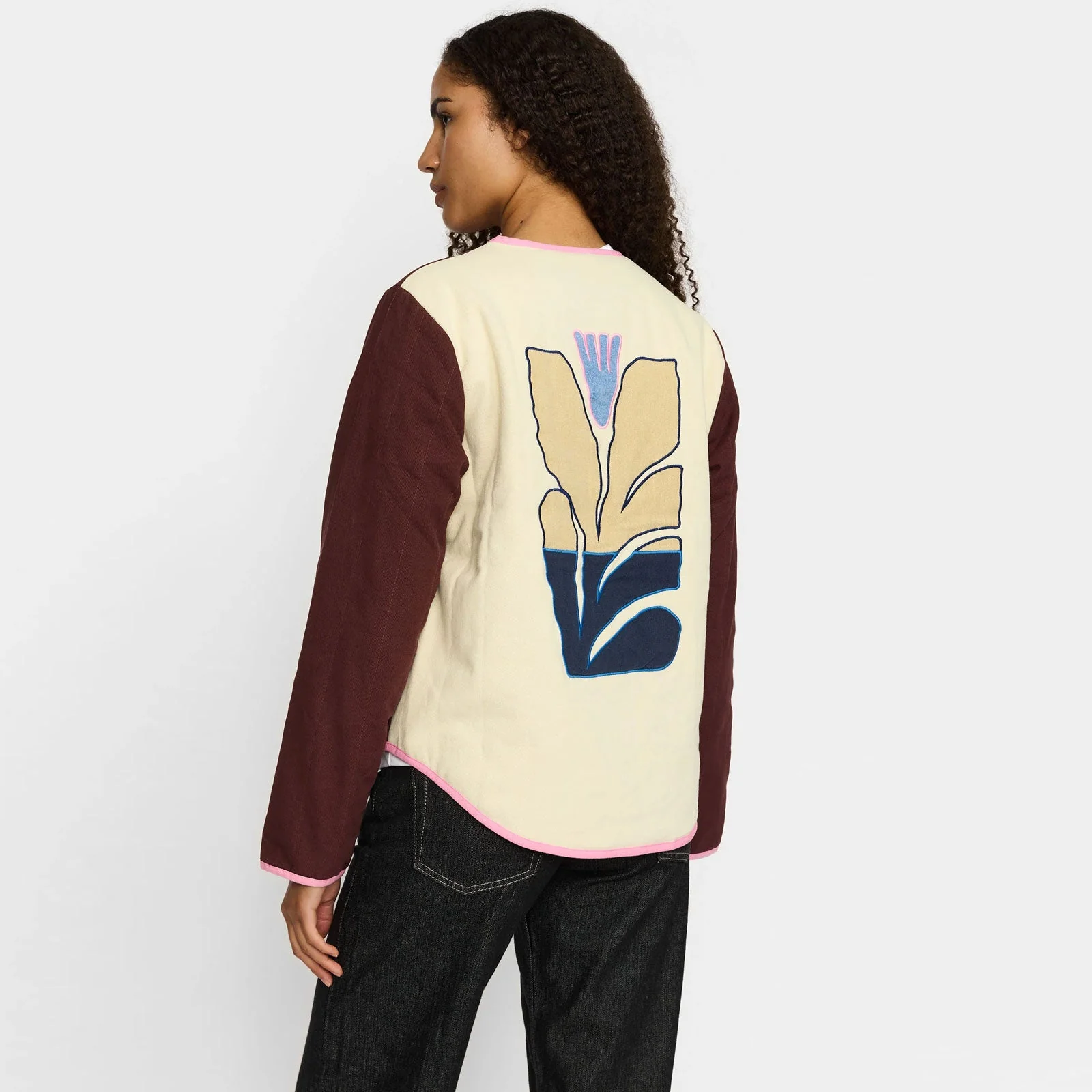 Quilted Jacket burgundy - Image 2